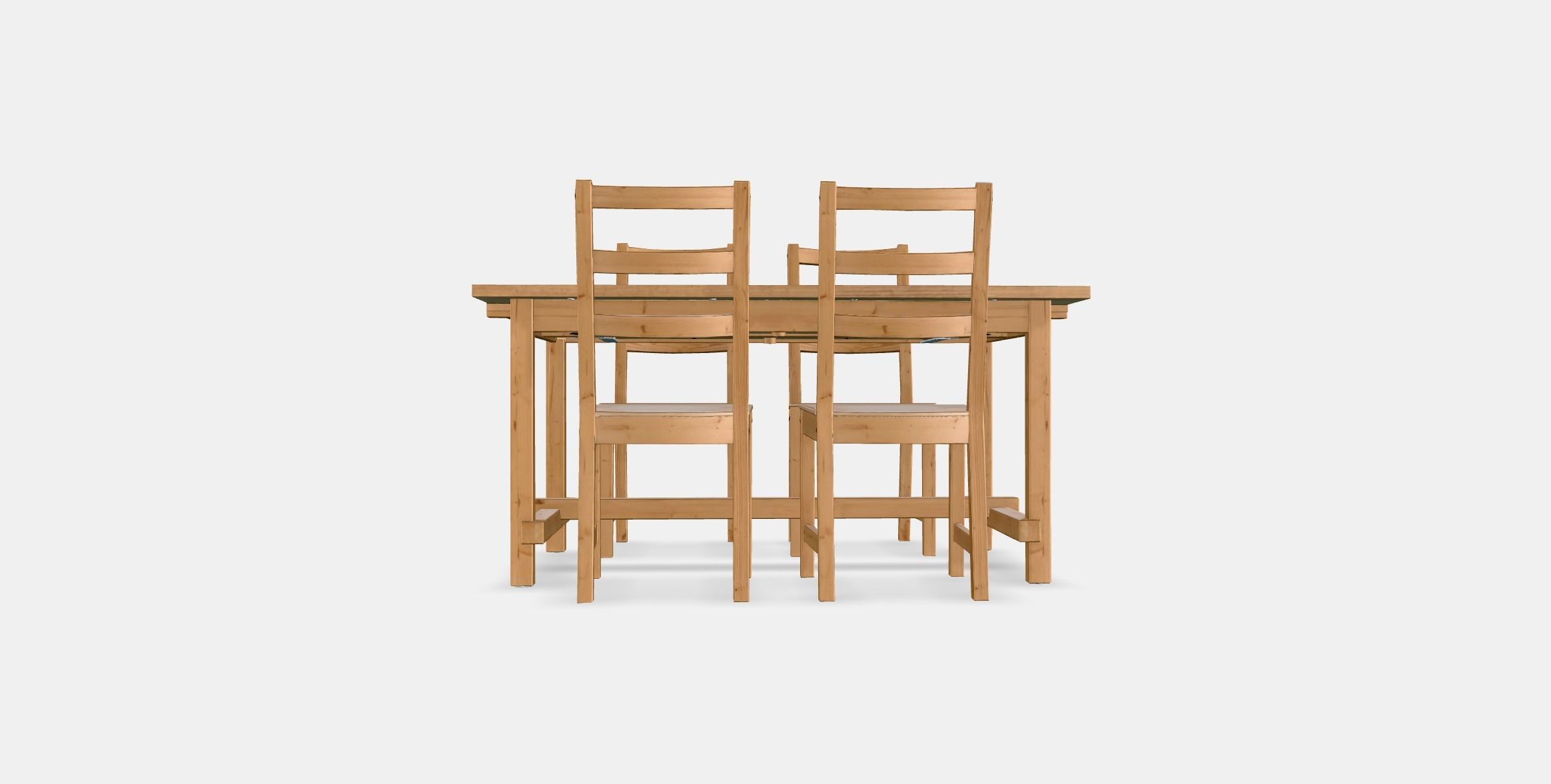 NORDVIKEN - NORDVIKEN table and 4 chairs 1 Low-poly 3D model_14