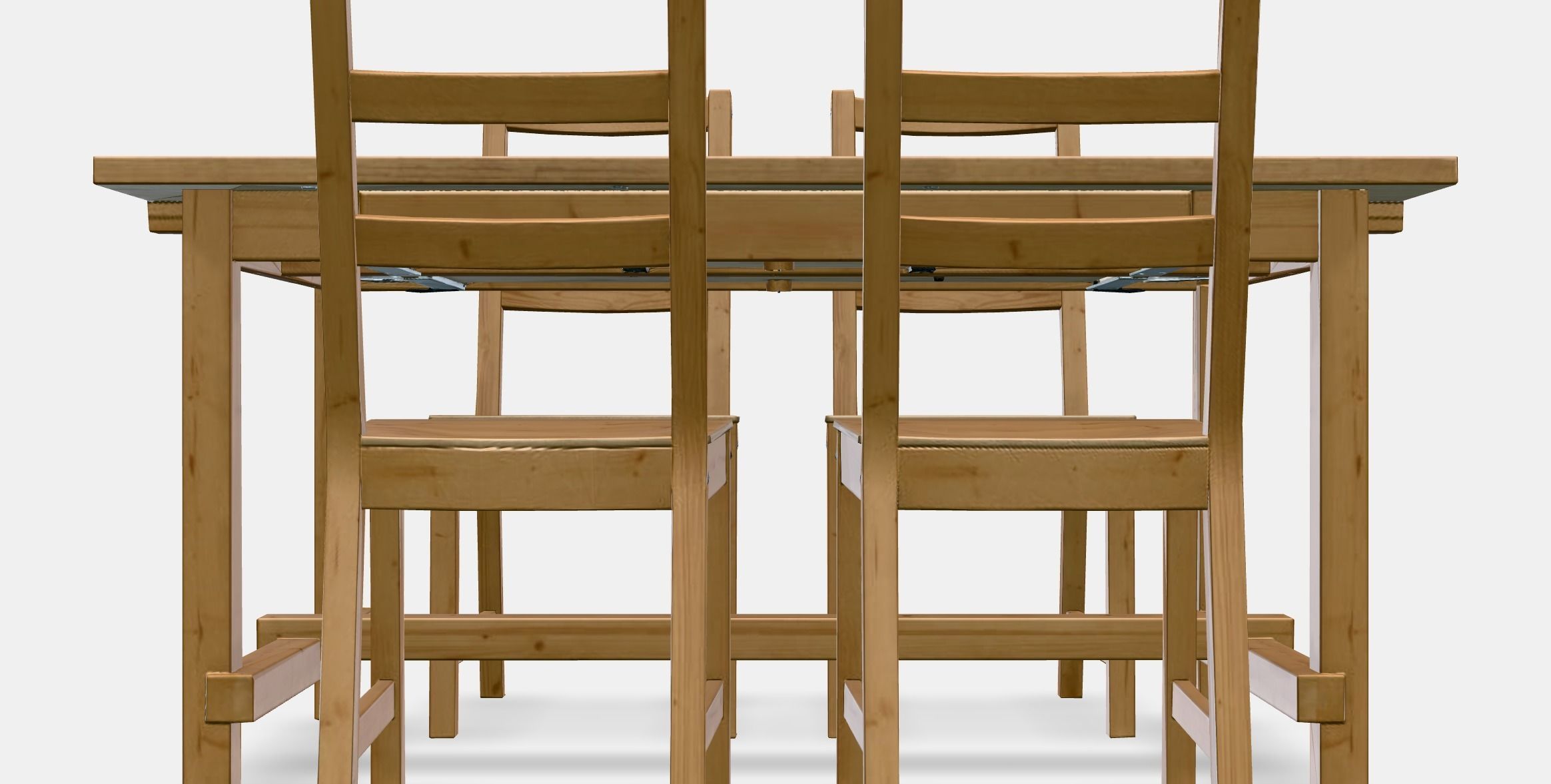 NORDVIKEN - NORDVIKEN table and 4 chairs 1 Low-poly 3D model_10