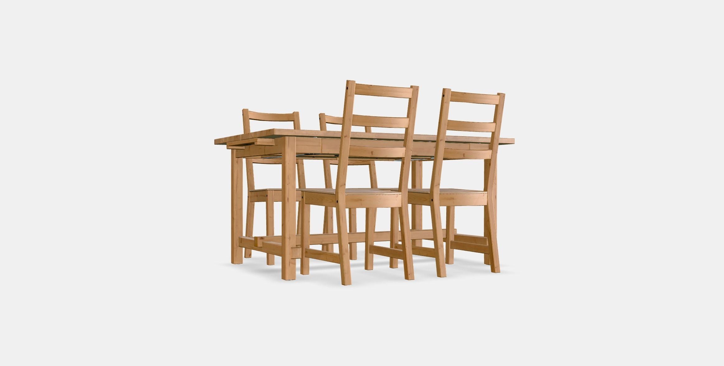 NORDVIKEN - NORDVIKEN table and 4 chairs 1 Low-poly 3D model_16
