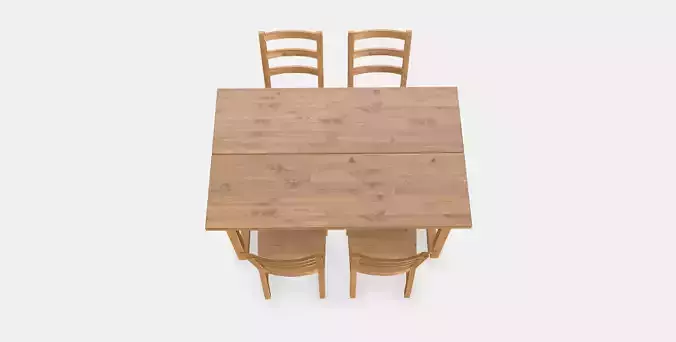NORDVIKEN - NORDVIKEN table and 4 chairs 1