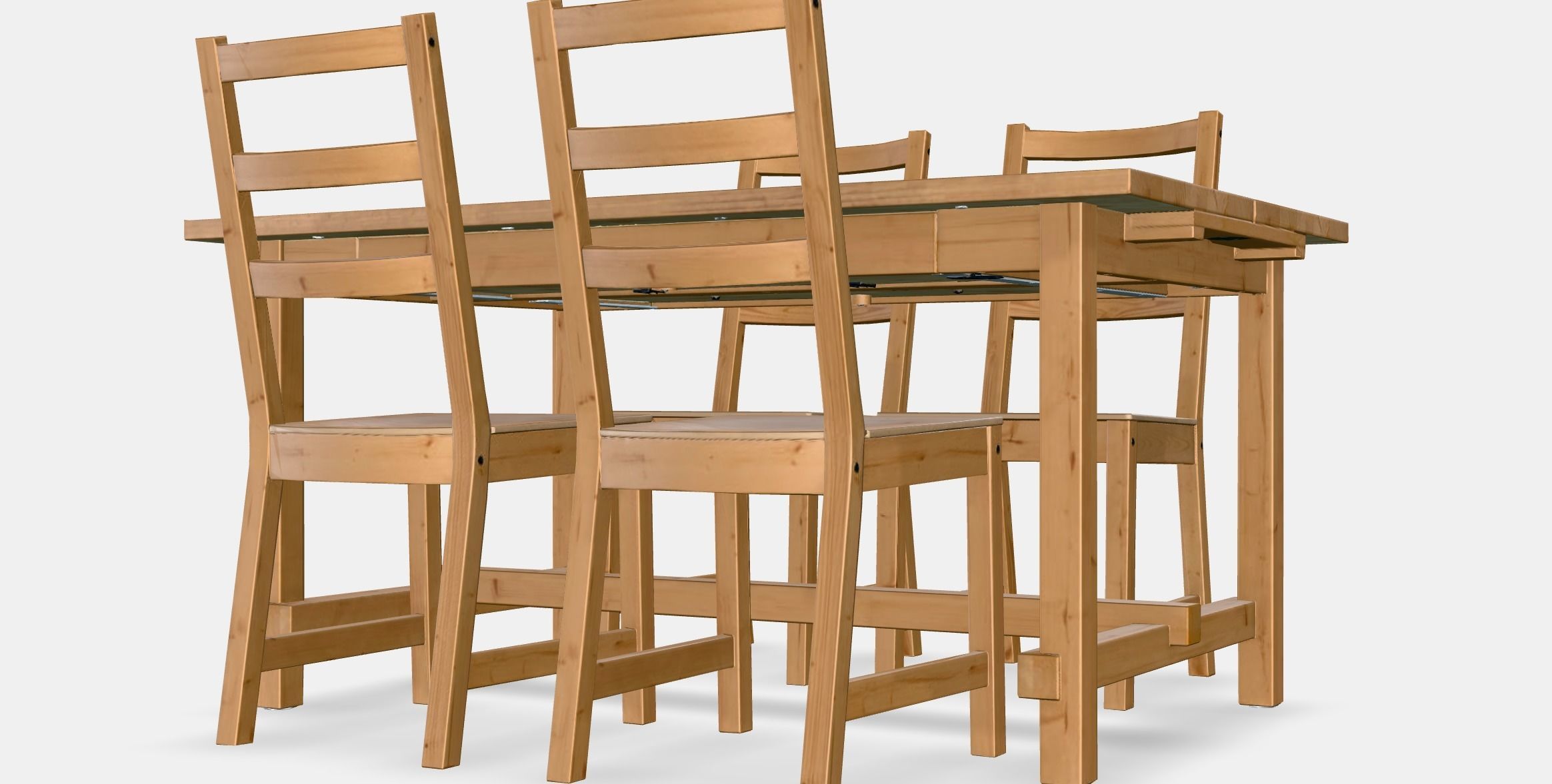 NORDVIKEN - NORDVIKEN table and 4 chairs 1 Low-poly 3D model_5