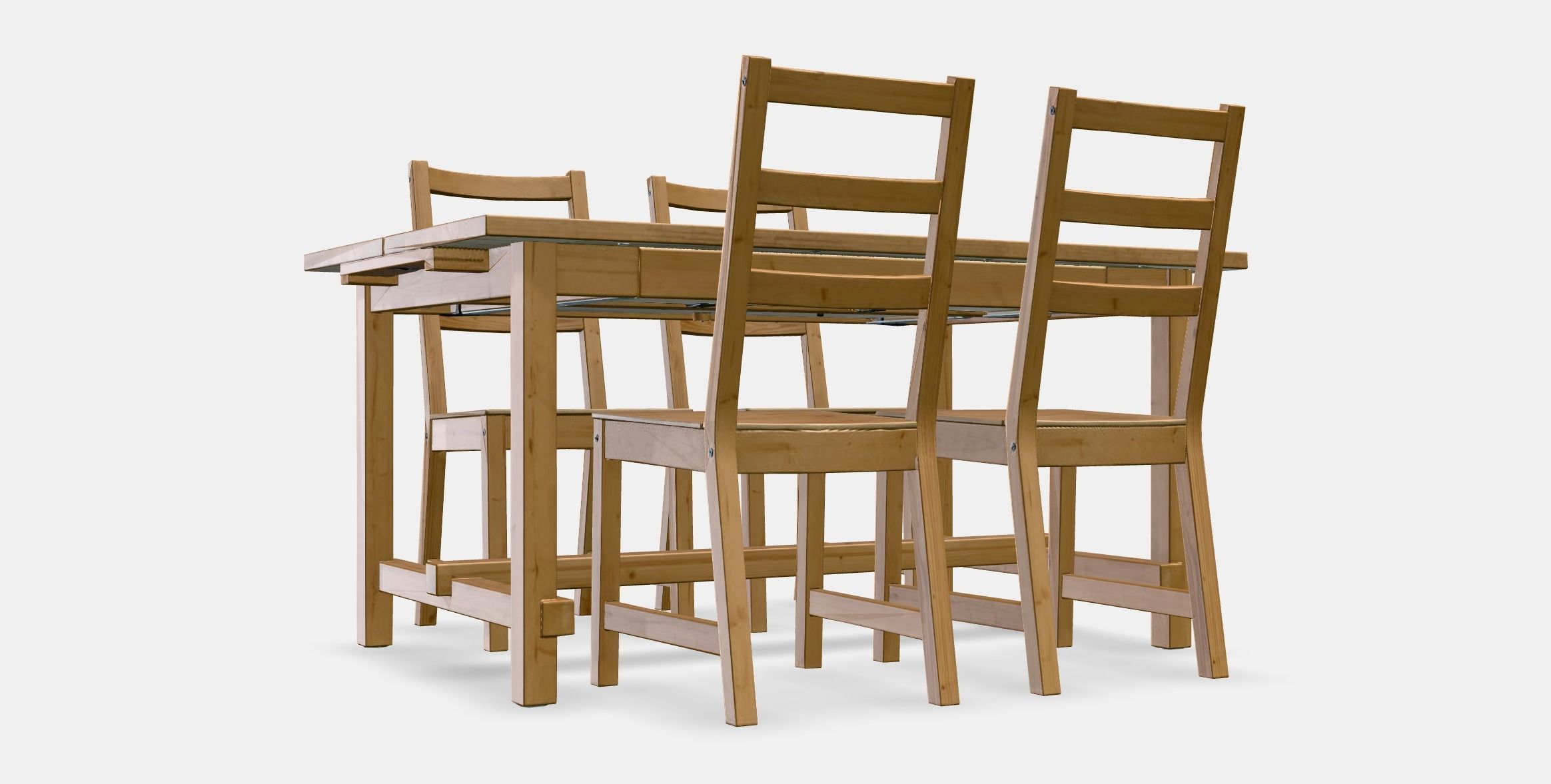 NORDVIKEN - NORDVIKEN table and 4 chairs 1 Low-poly 3D model_9