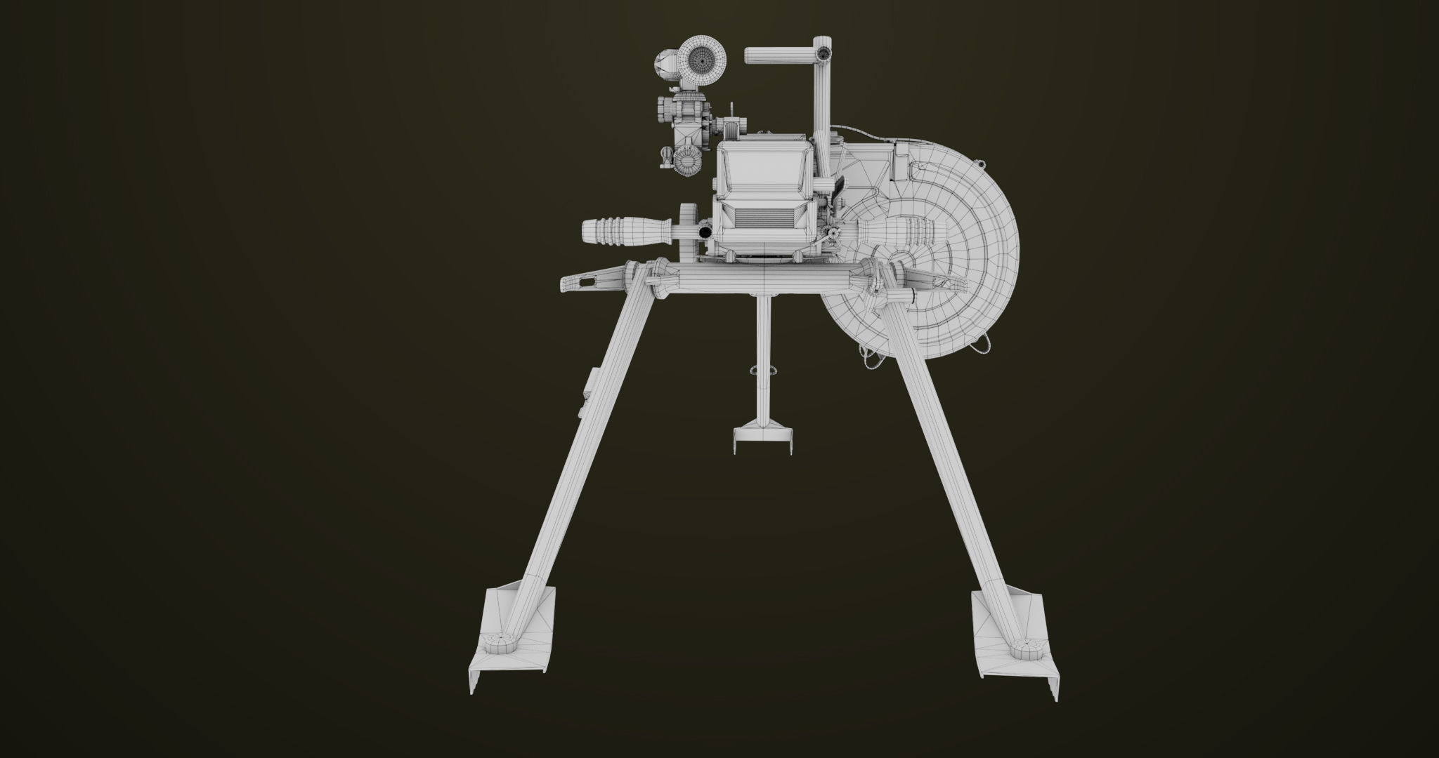 Grenade Machine Guns 06 All PBR Unity UE Textures Included Low-poly 3D model_34