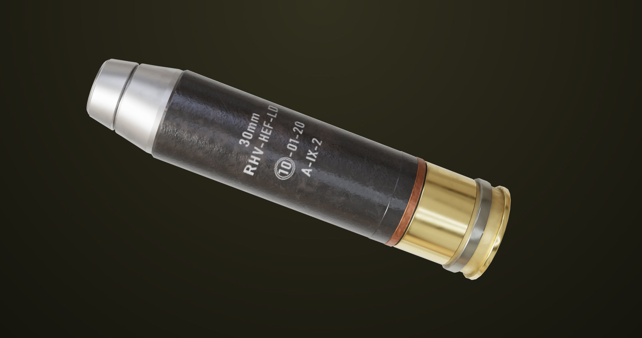 Grenade Machine Guns 06 All PBR Unity UE Textures Included Low-poly 3D model_31