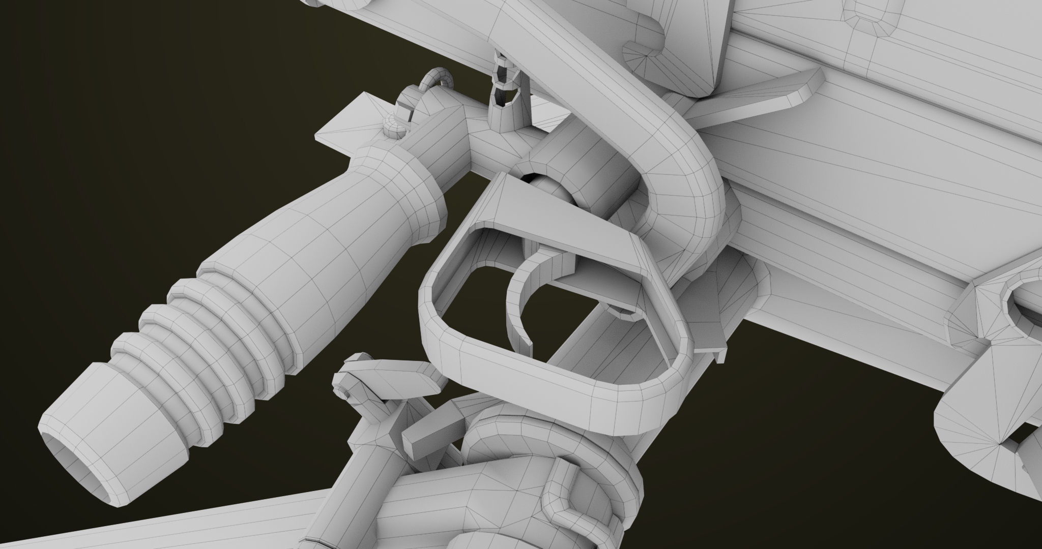 Grenade Machine Guns 06 All PBR Unity UE Textures Included Low-poly 3D model_47