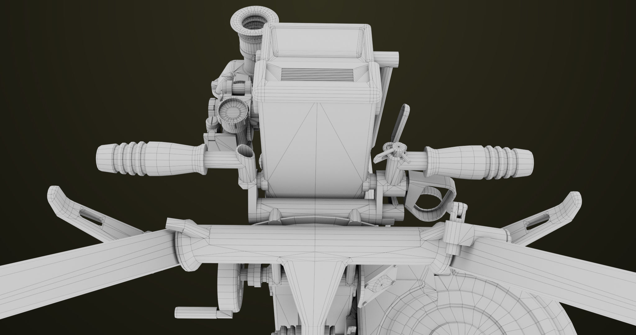 Grenade Machine Guns 06 All PBR Unity UE Textures Included Low-poly 3D model_46