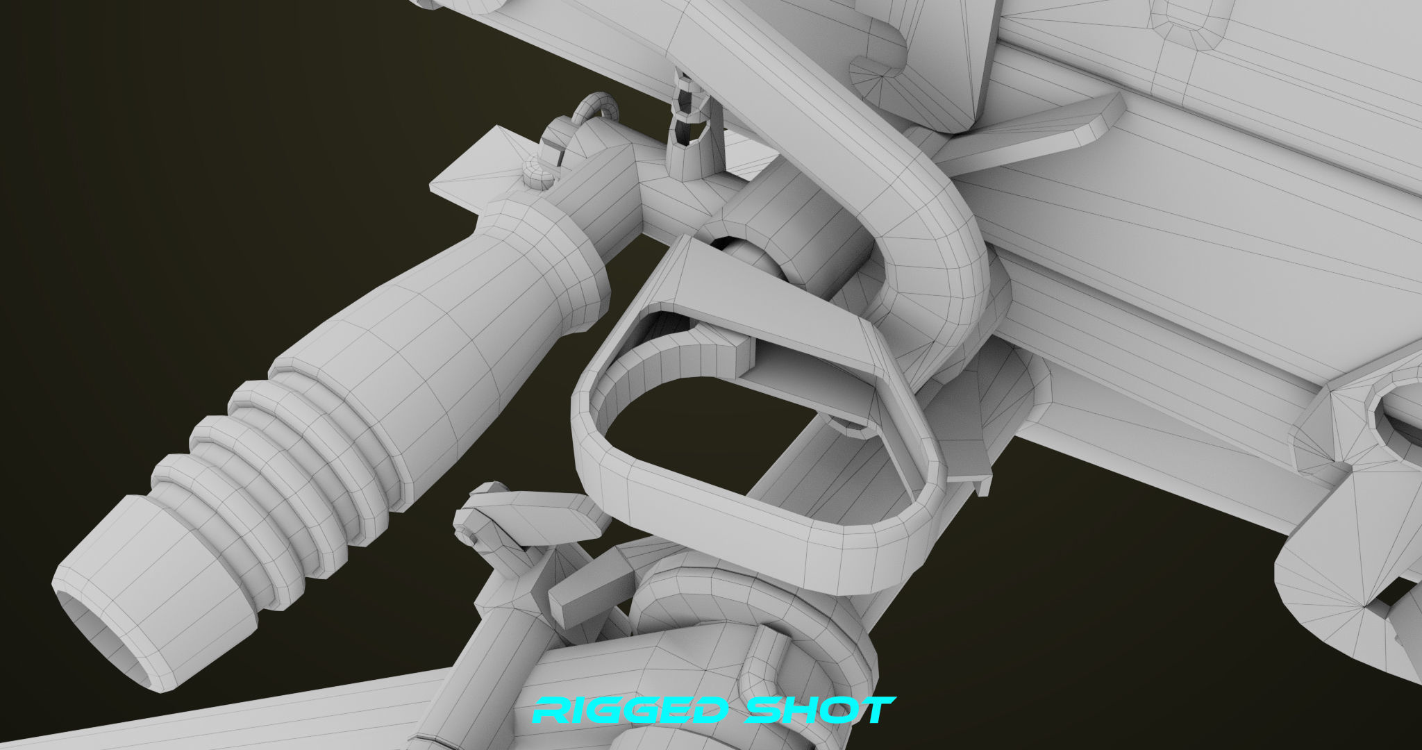 Grenade Machine Guns 06 All PBR Unity UE Textures Included Low-poly 3D model_48