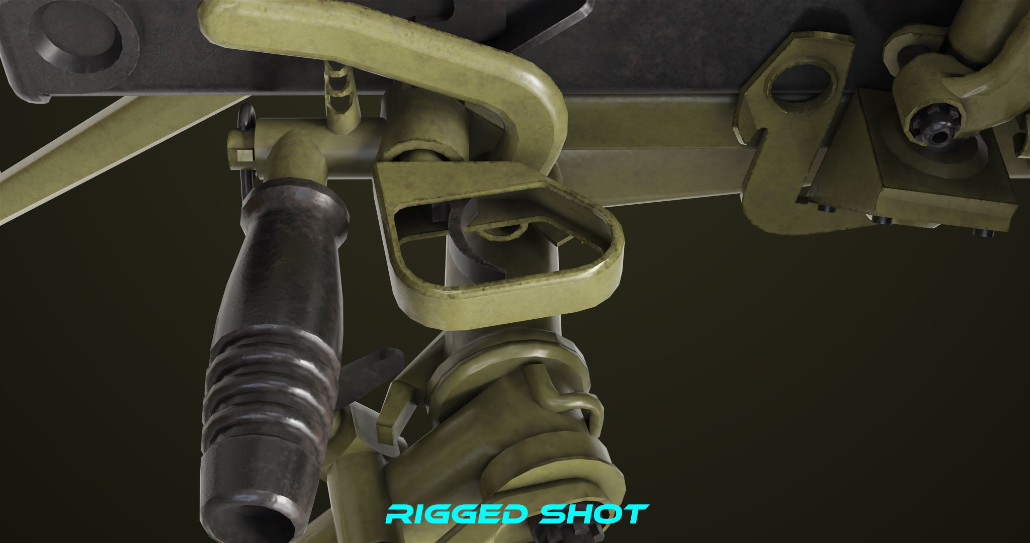 Grenade Machine Guns 06 All PBR Unity UE Textures Included Low-poly 3D model_21