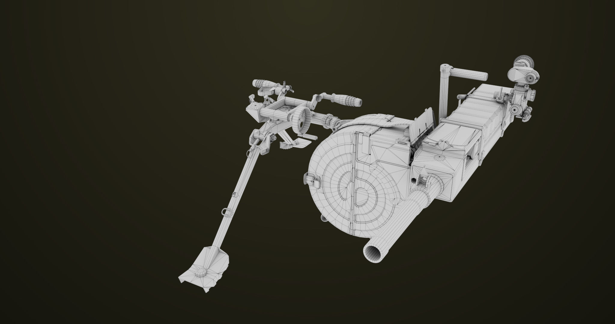 Grenade Machine Guns 06 All PBR Unity UE Textures Included Low-poly 3D model_61