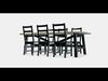 SKOGSTA - NORDVIKEN table and 6 chairs Low-poly 3D model_1