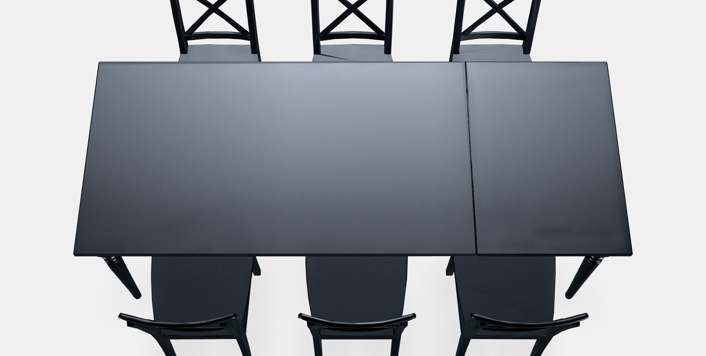 INGATORP - INGOLF table and 6 chairs Low-poly 3D model_4