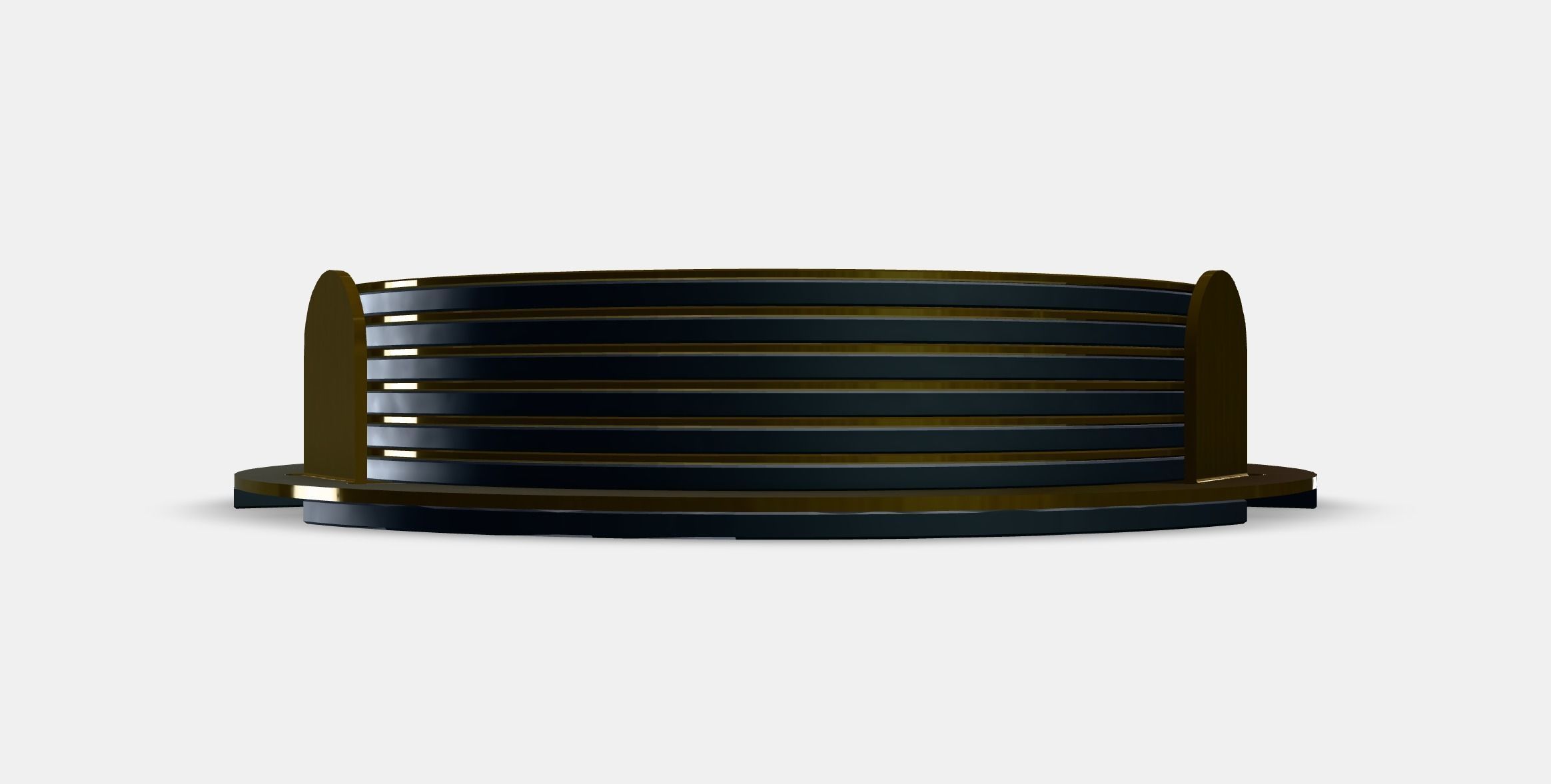 GLATTIS coaster with holder Low-poly 3D model_9