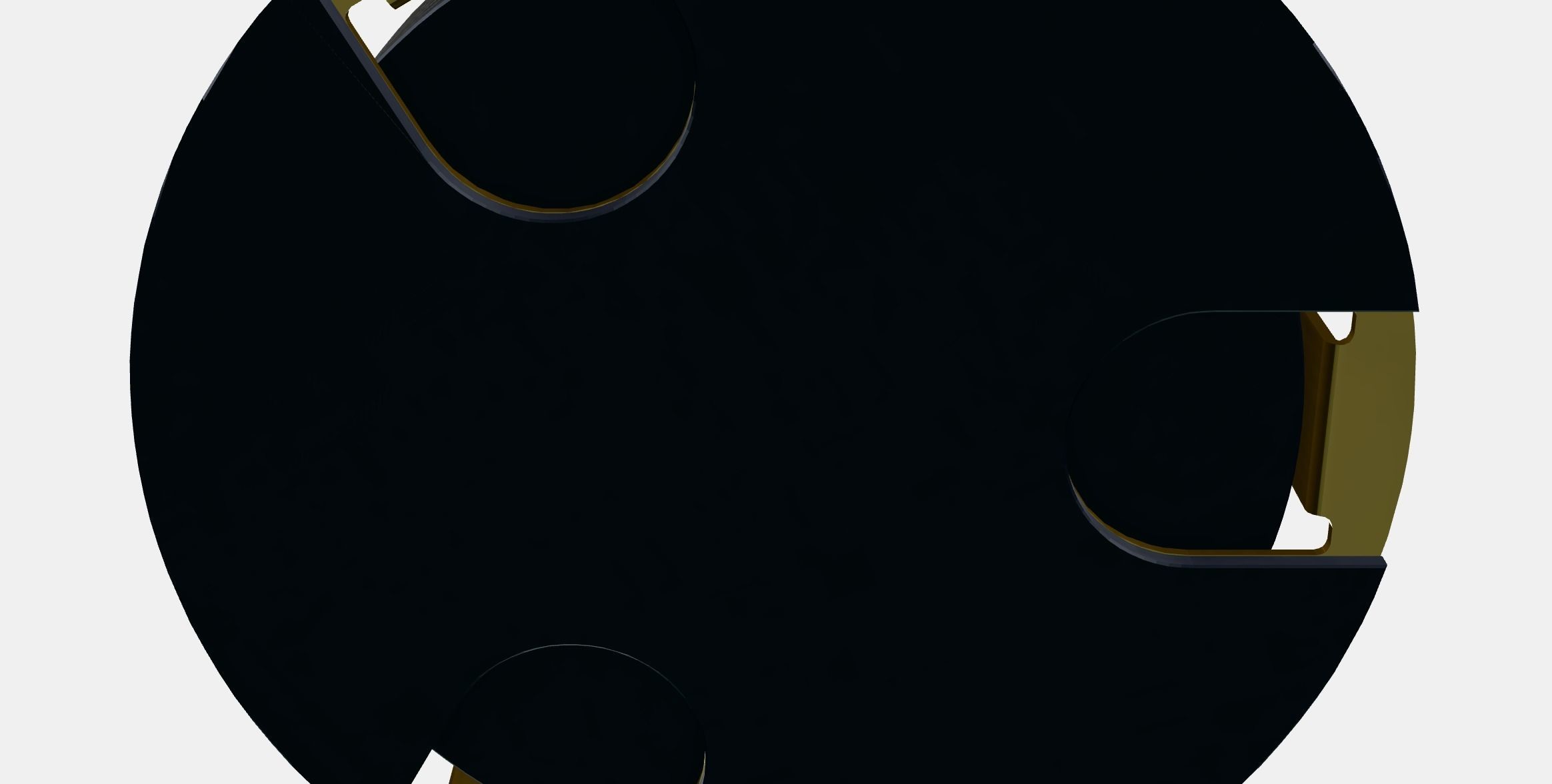 GLATTIS coaster with holder Low-poly 3D model_8