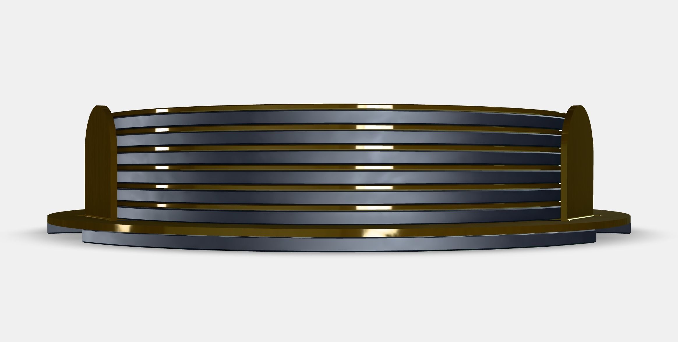 GLATTIS coaster with holder Low-poly 3D model_6