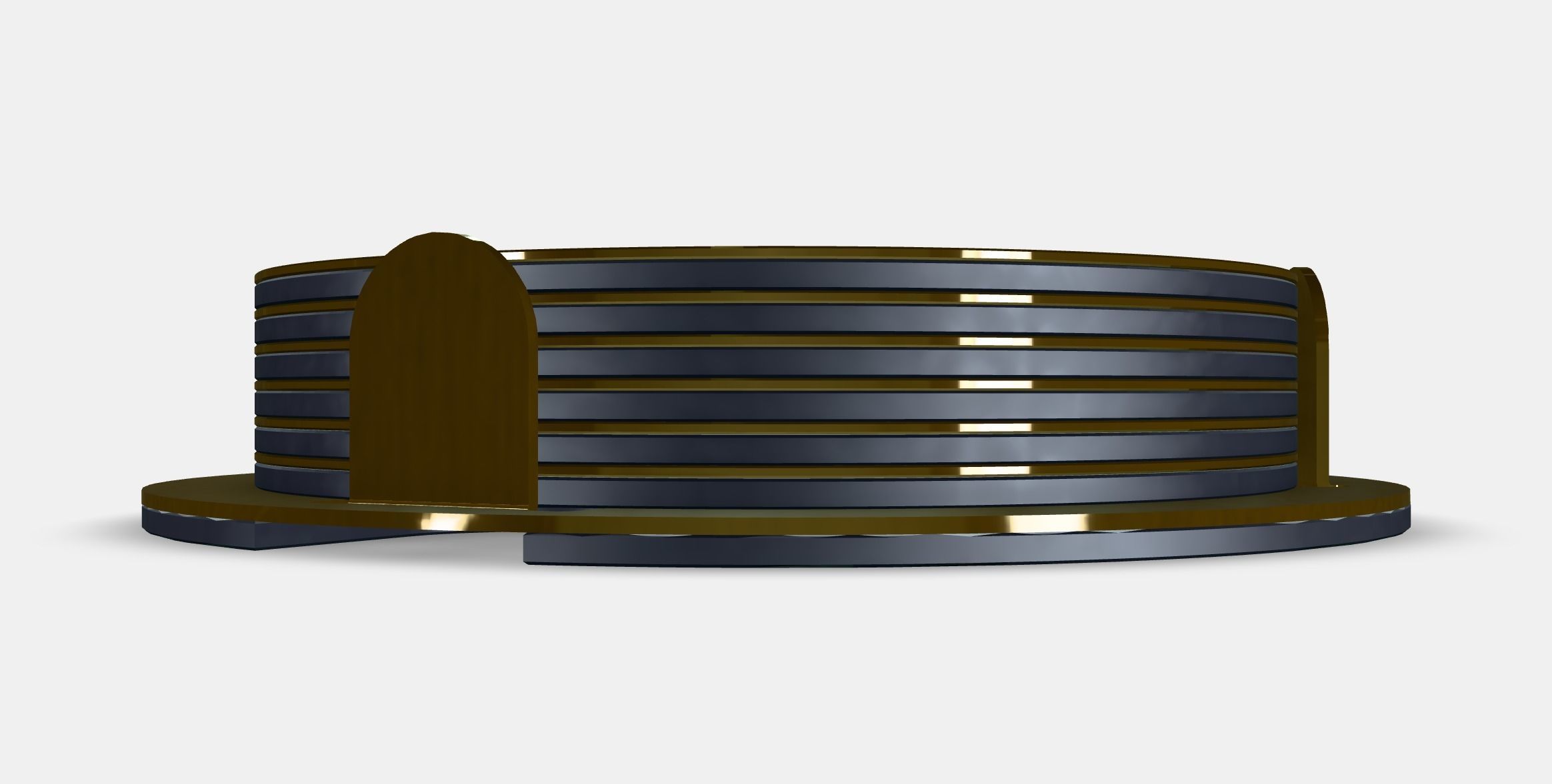 GLATTIS coaster with holder Low-poly 3D model_15