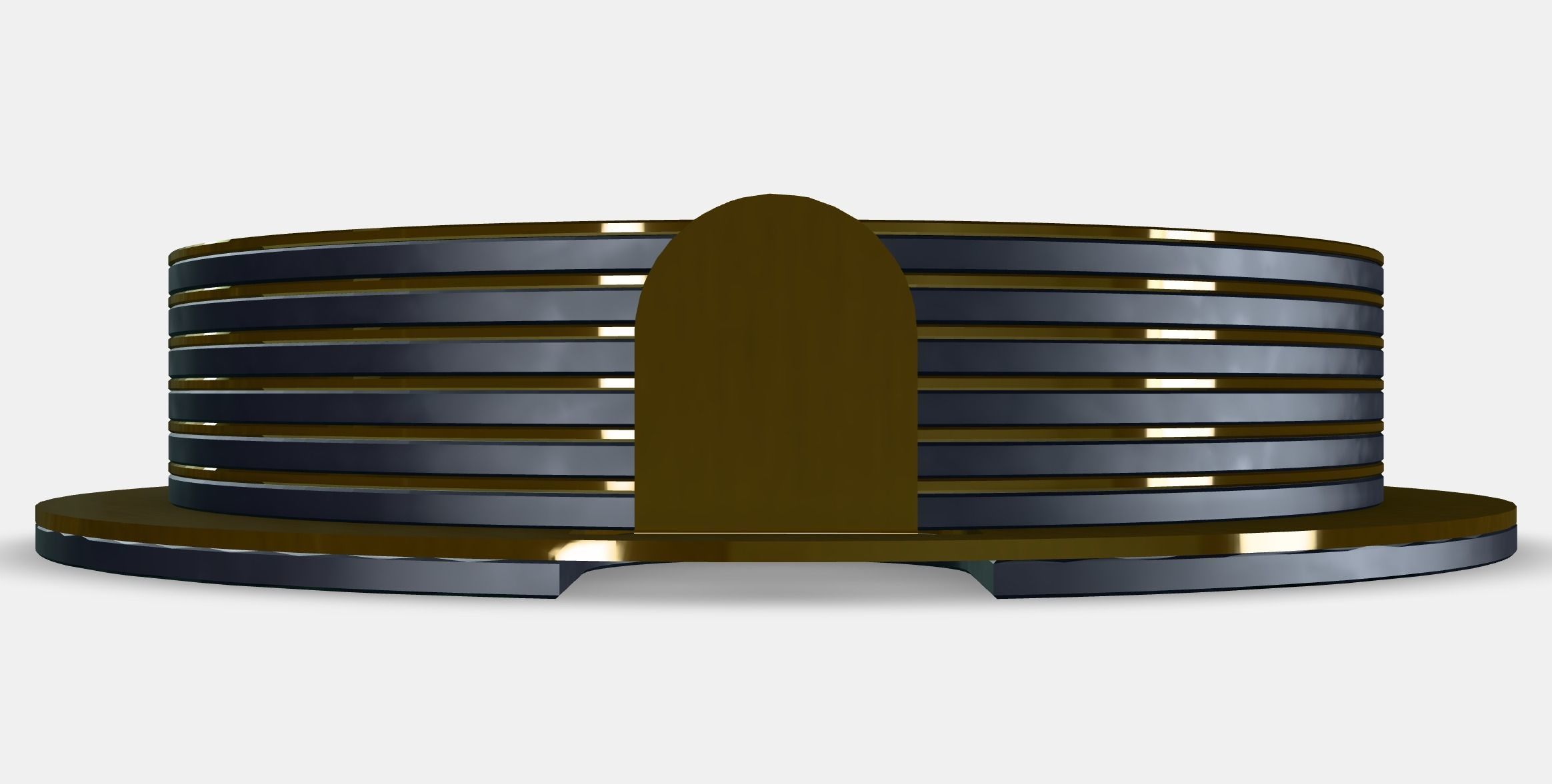 GLATTIS coaster with holder Low-poly 3D model_2