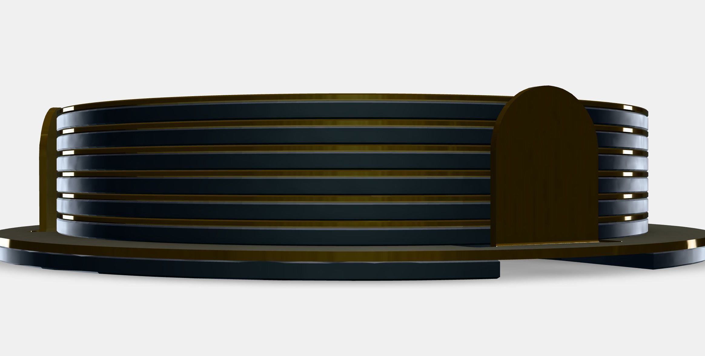 GLATTIS coaster with holder Low-poly 3D model_11