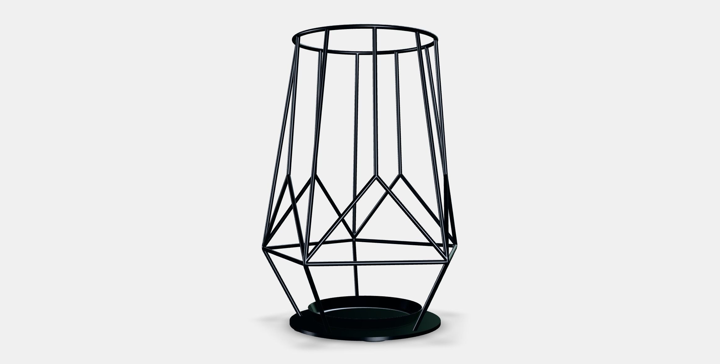 PARLBAND candle holder for block candle Low-poly 3D model_5