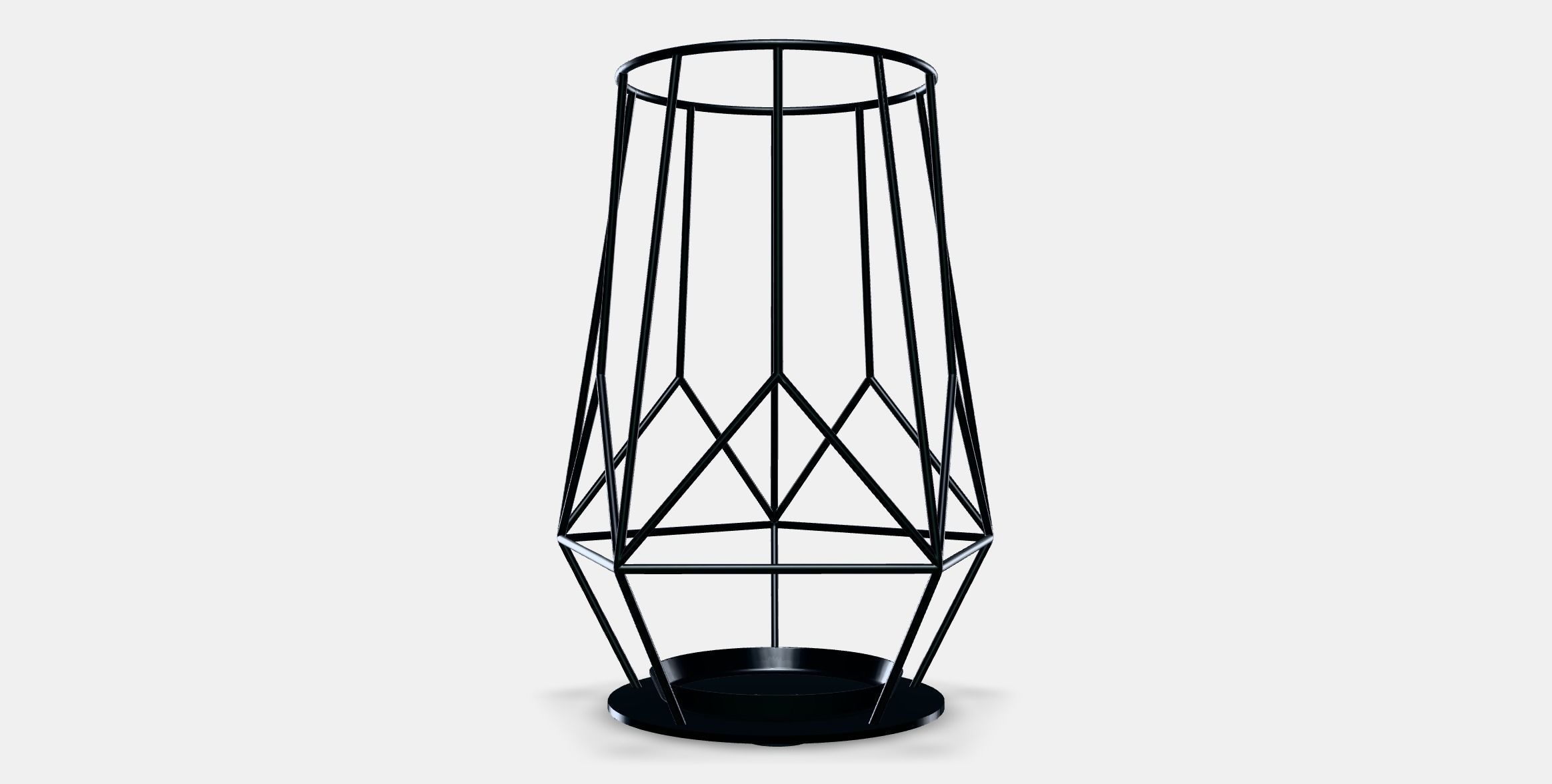 PARLBAND candle holder for block candle Low-poly 3D model_10