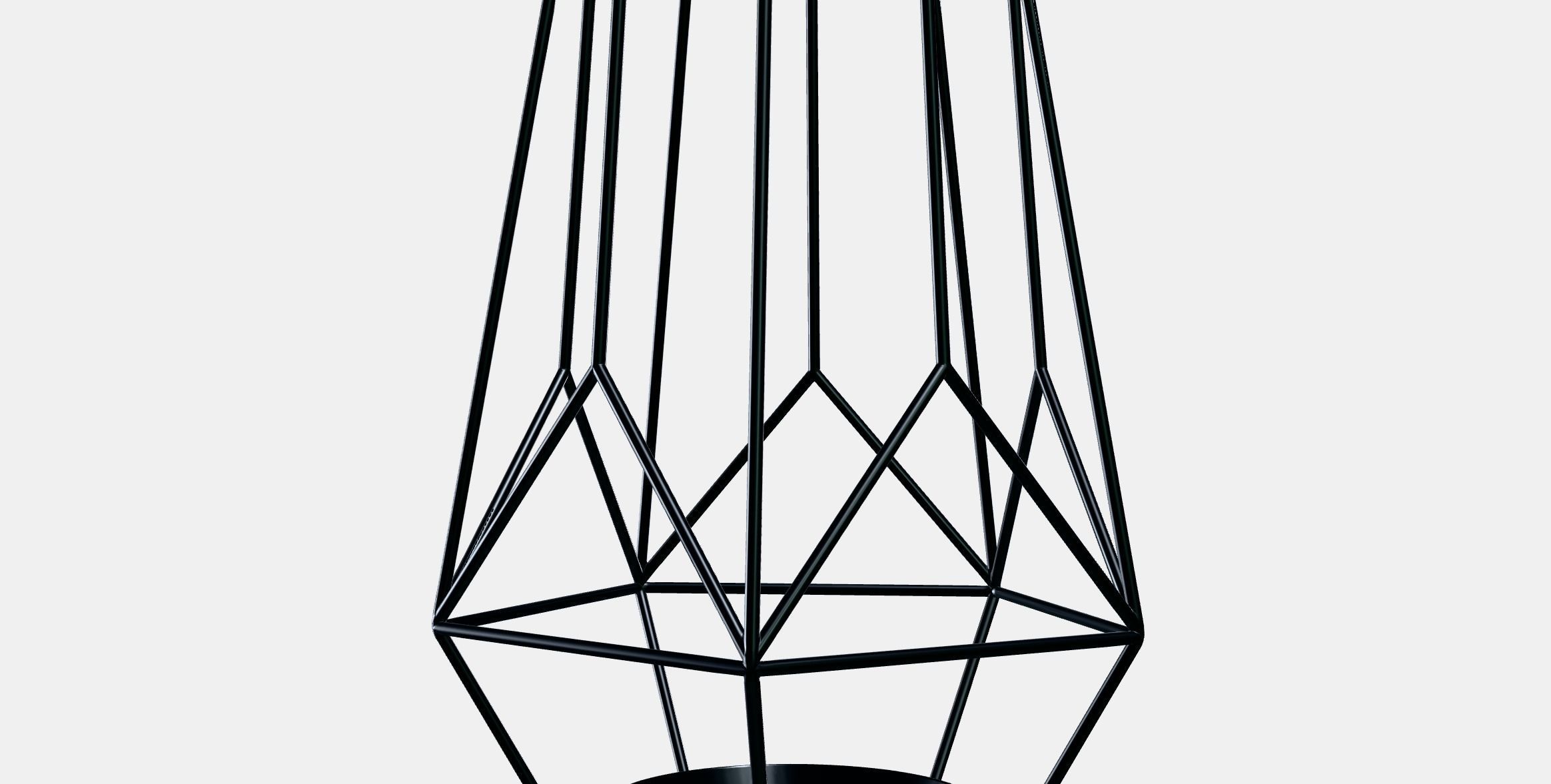 PARLBAND candle holder for block candle Low-poly 3D model_9