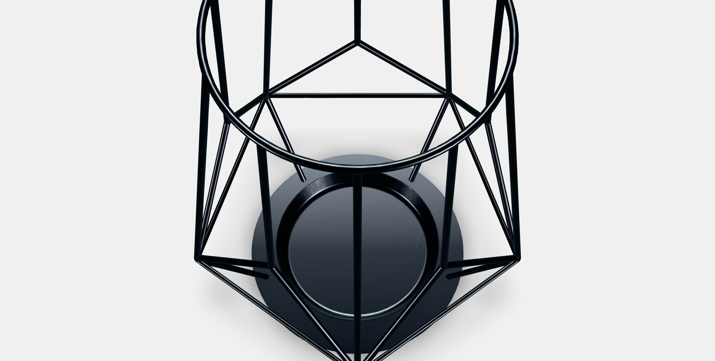 PARLBAND candle holder for block candle Low-poly 3D model_4