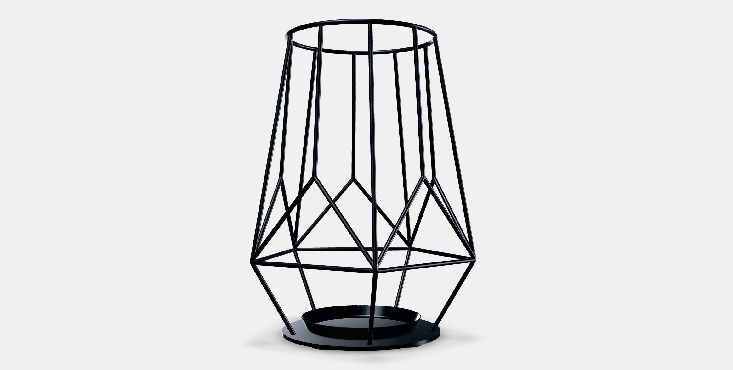 PARLBAND candle holder for block candle Low-poly 3D model_12