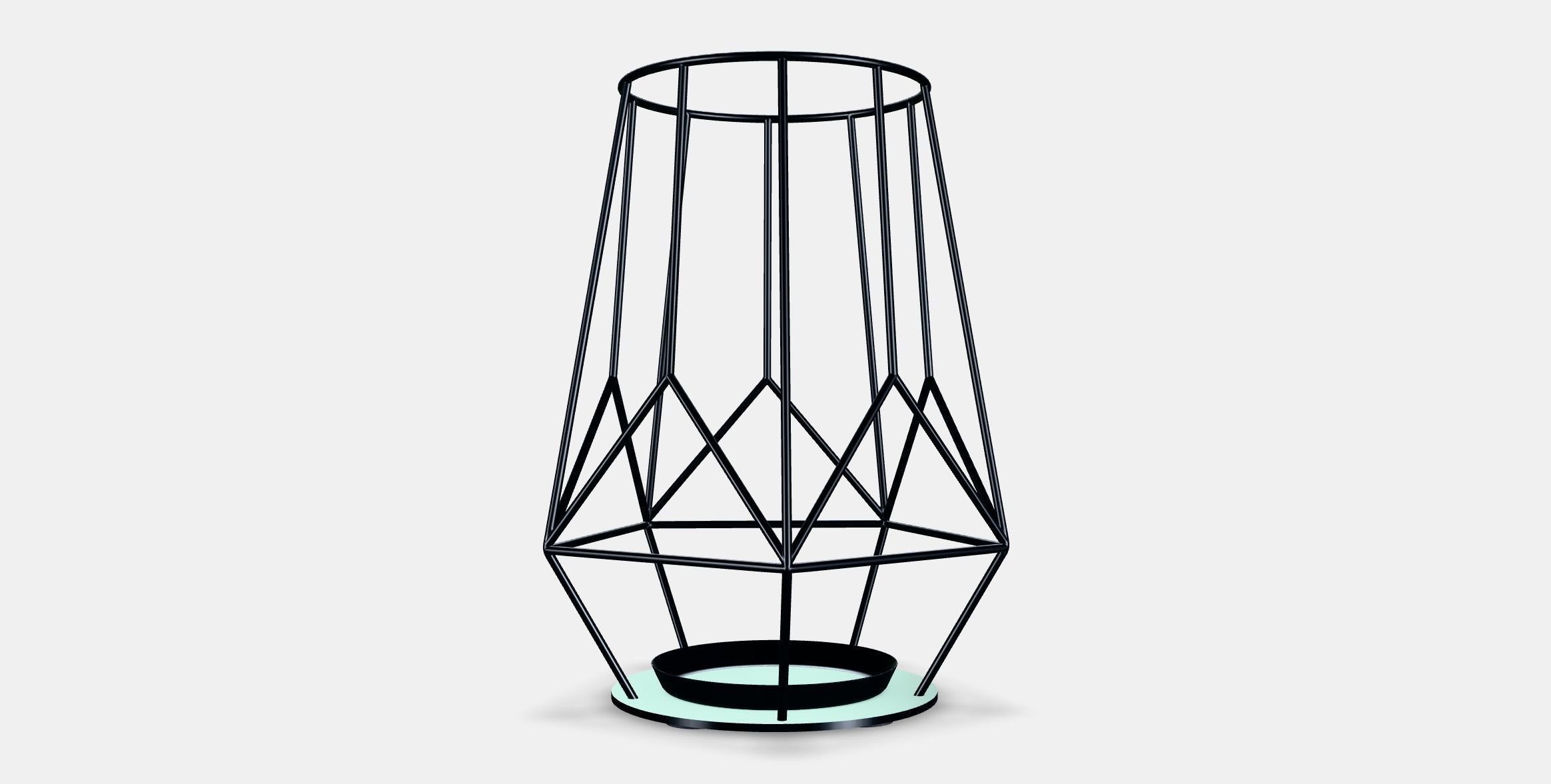 PARLBAND candle holder for block candle Low-poly 3D model_14