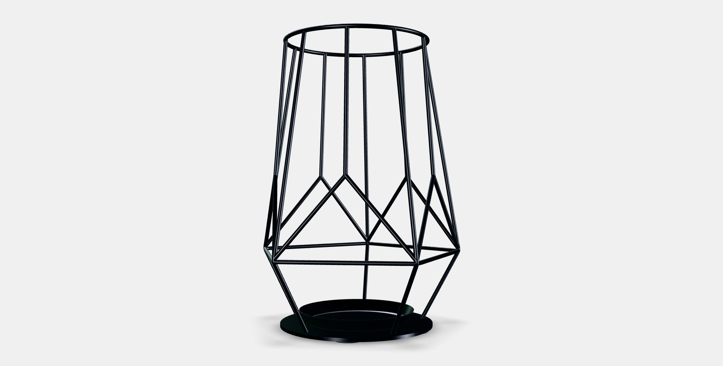 PARLBAND candle holder for block candle Low-poly 3D model_16