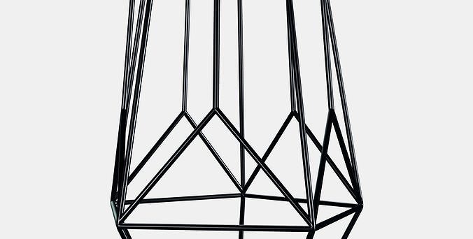 PARLBAND candle holder for block candle Low-poly 3D model