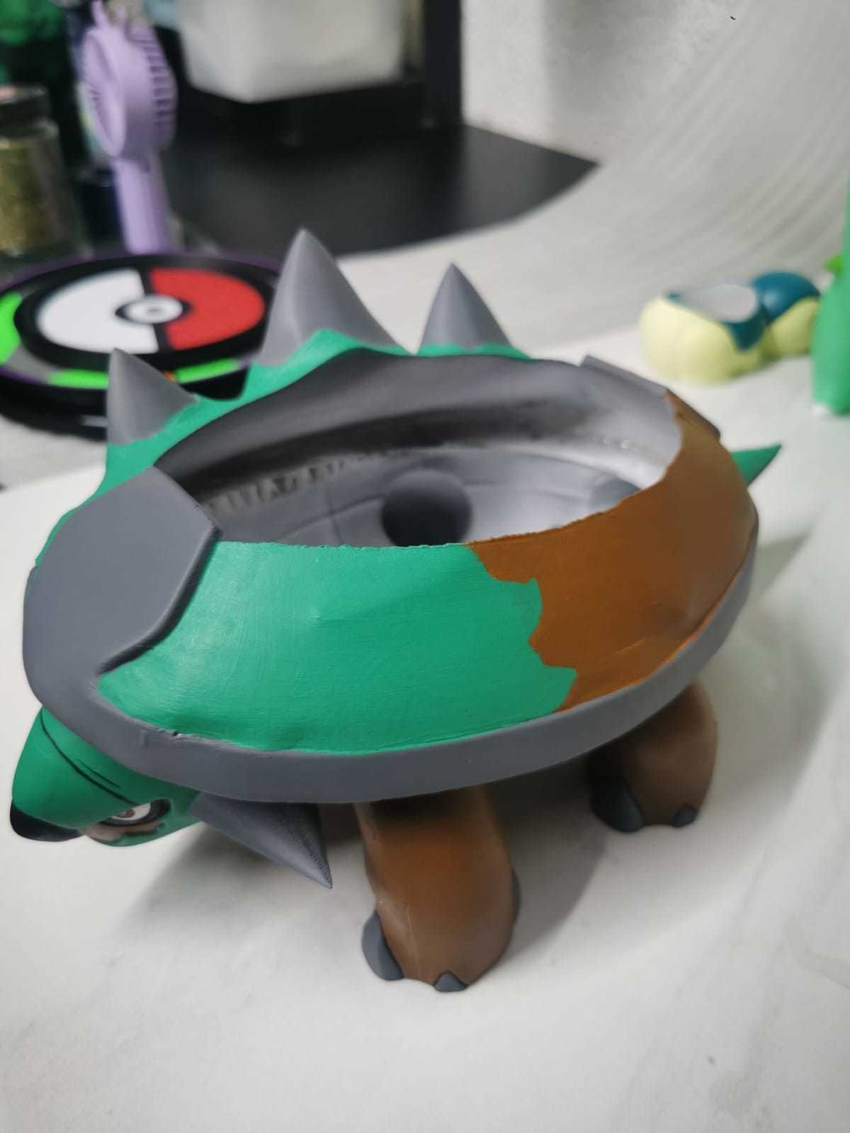 Pokemon planter torterra maceta 3D print model_3