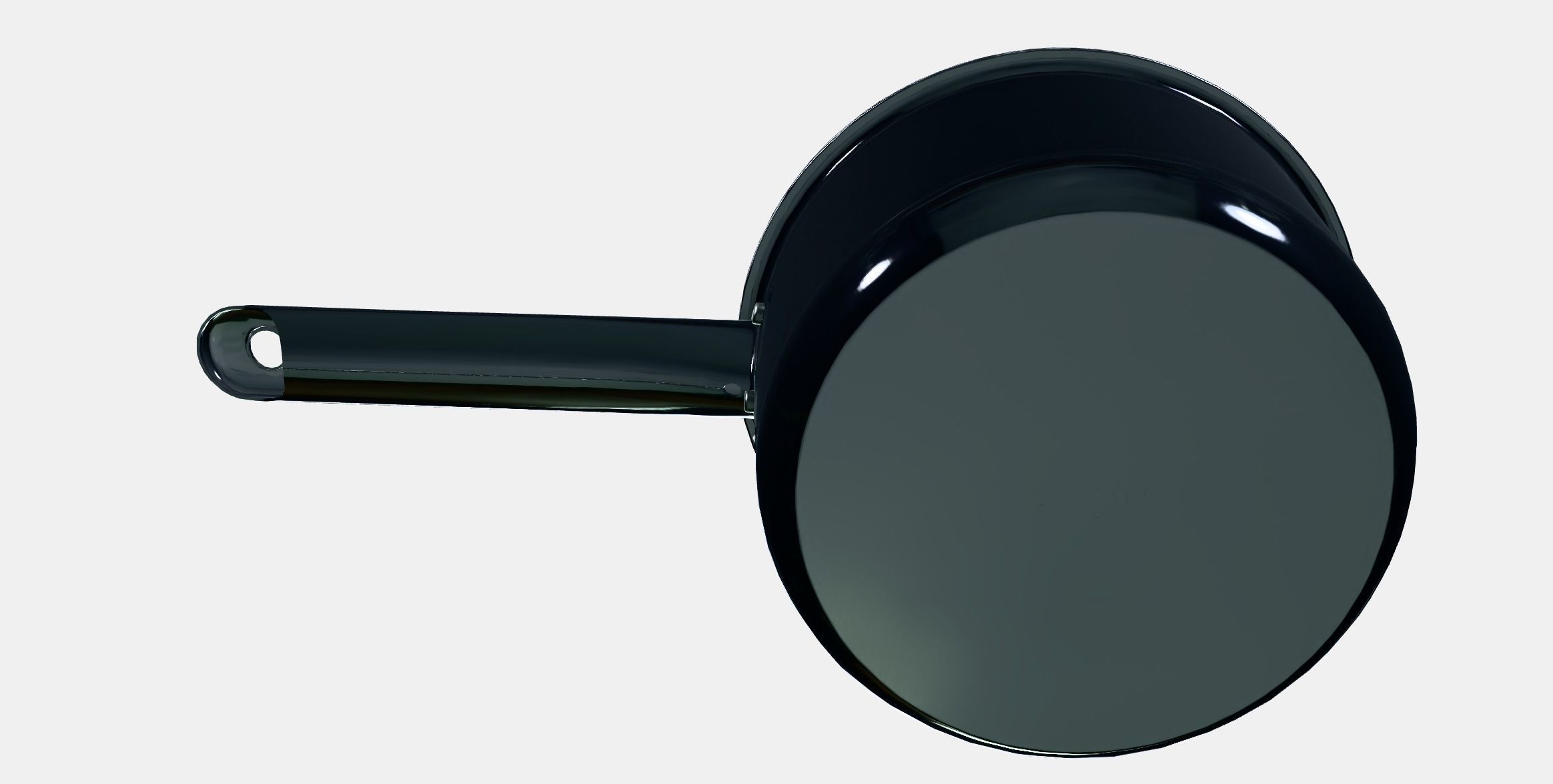 IKEA 365 casserole with lid Low-poly 3D model_8