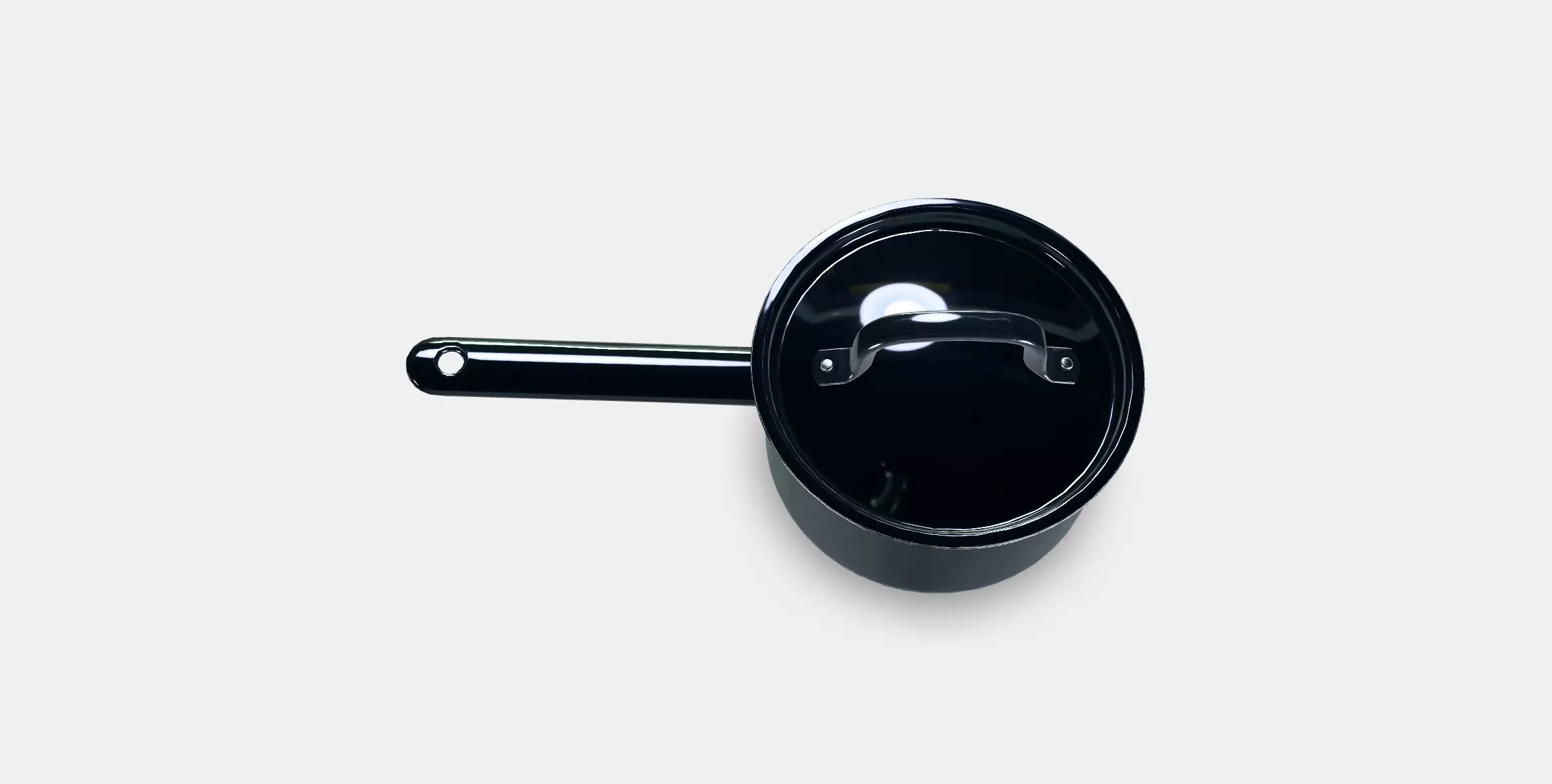 IKEA 365 casserole with lid Low-poly 3D model_0