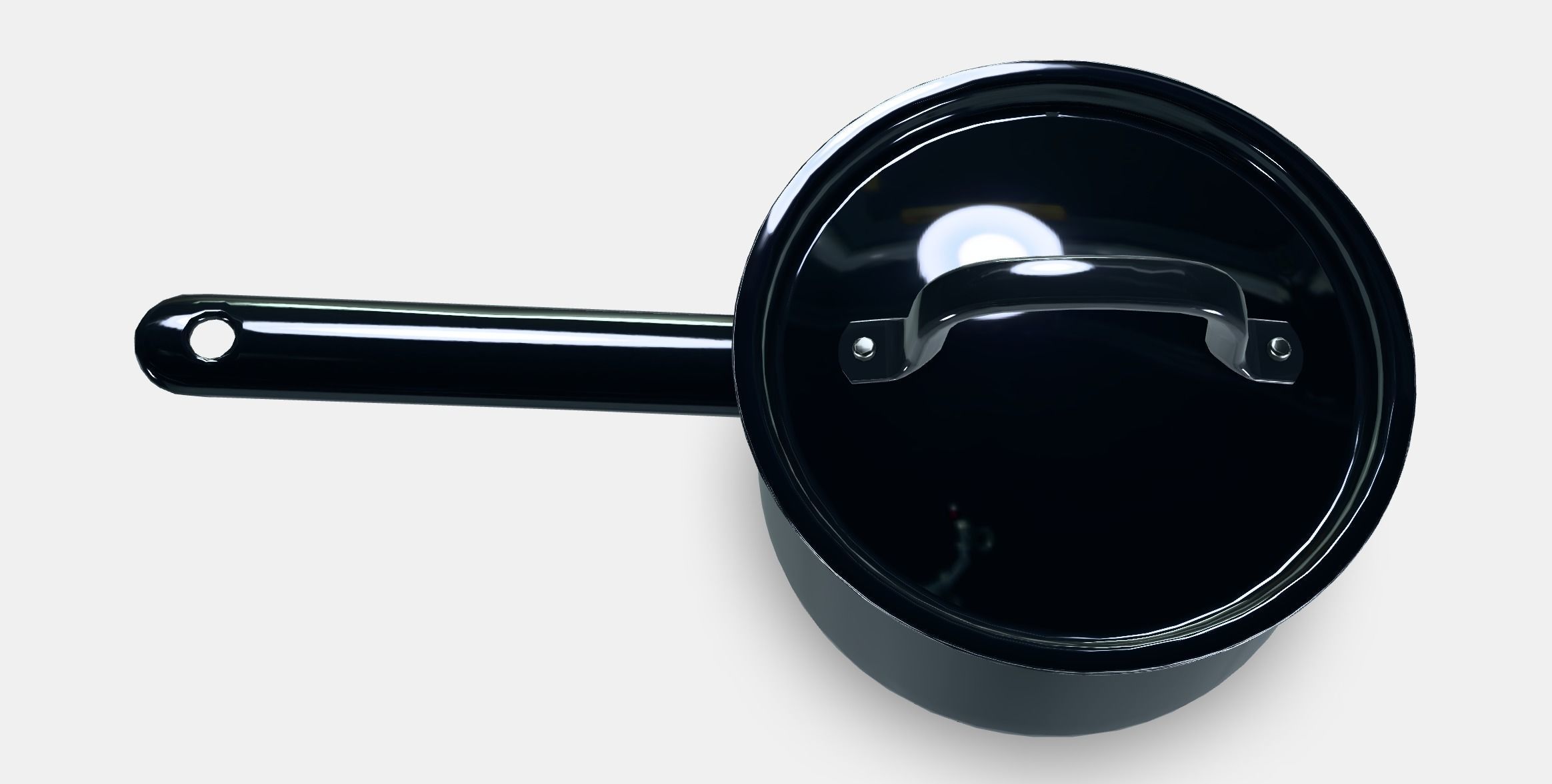 IKEA 365 casserole with lid Low-poly 3D model_4