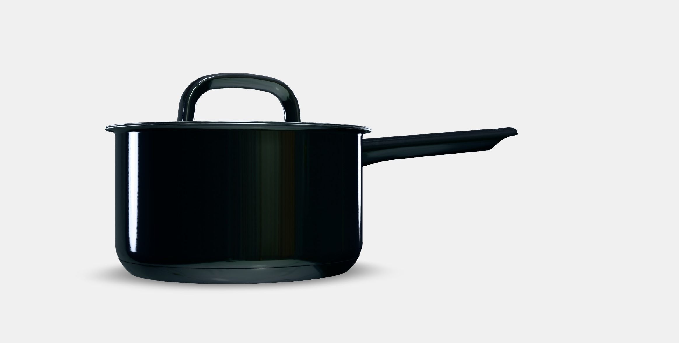 IKEA 365 casserole with lid Low-poly 3D model_9