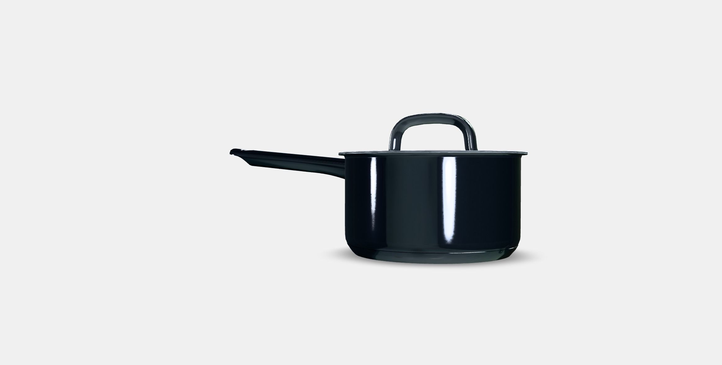 IKEA 365 casserole with lid Low-poly 3D model_5