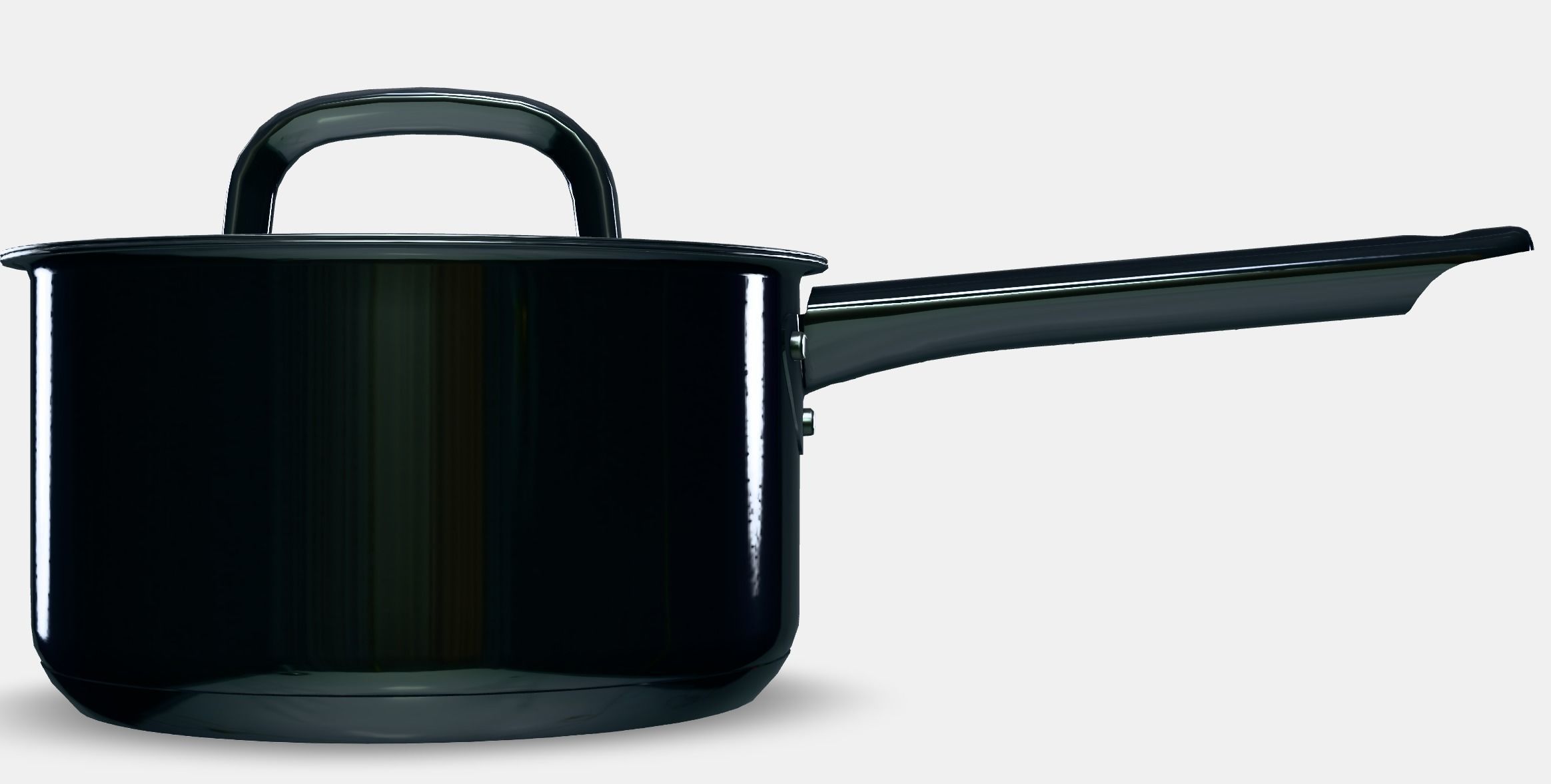 IKEA 365 casserole with lid Low-poly 3D model_11