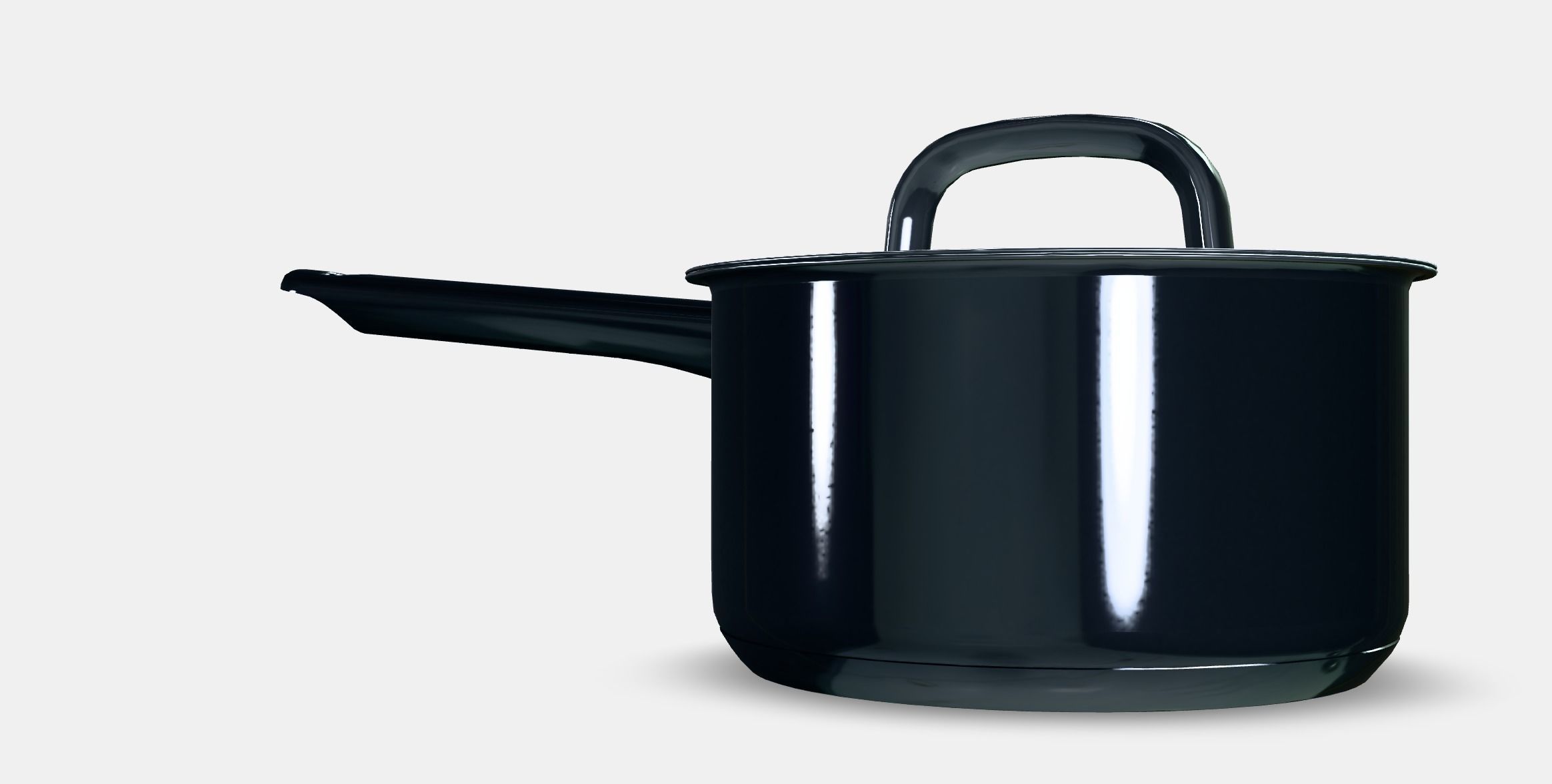 IKEA 365 casserole with lid Low-poly 3D model_6