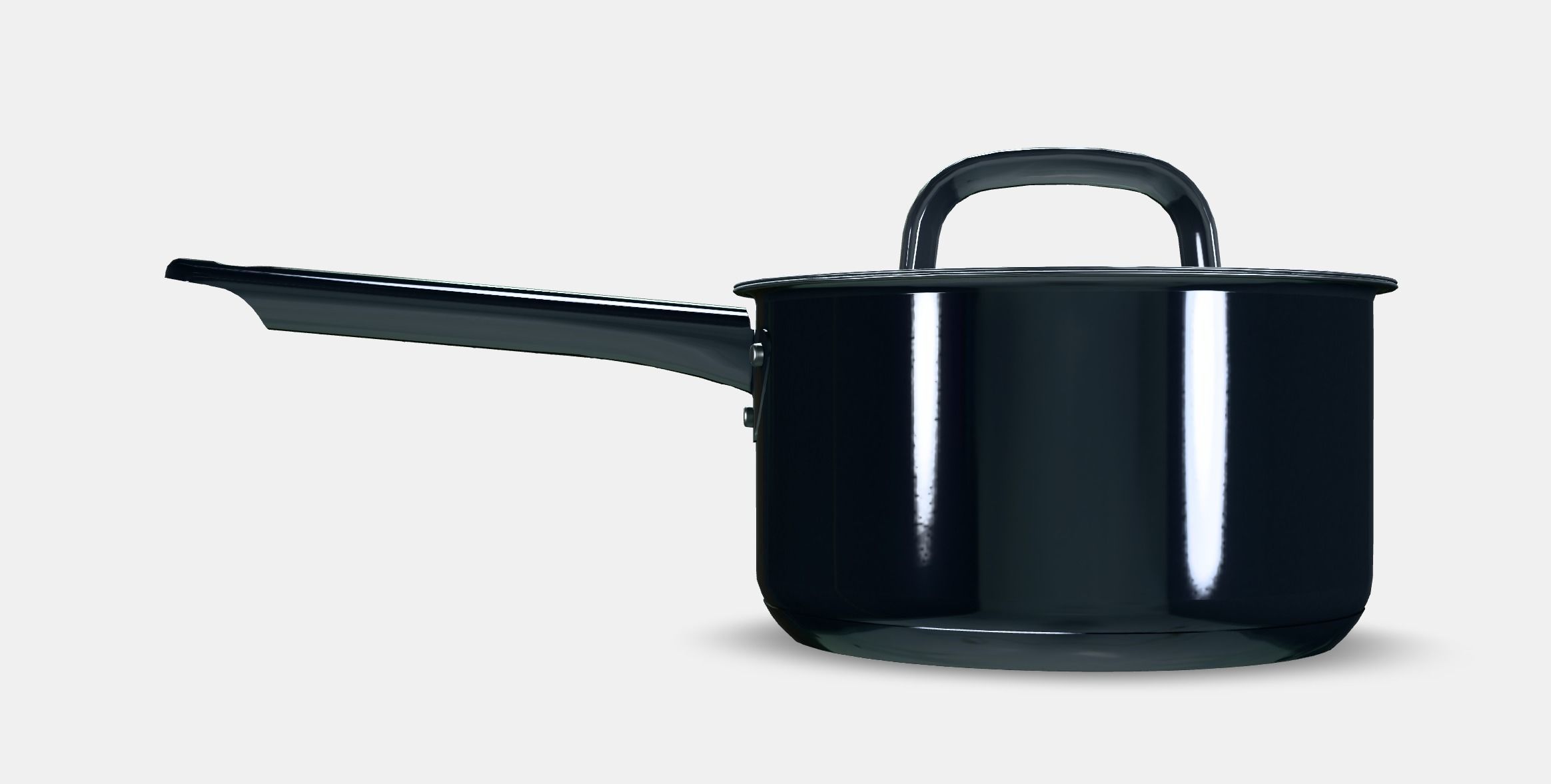 IKEA 365 casserole with lid Low-poly 3D model_15