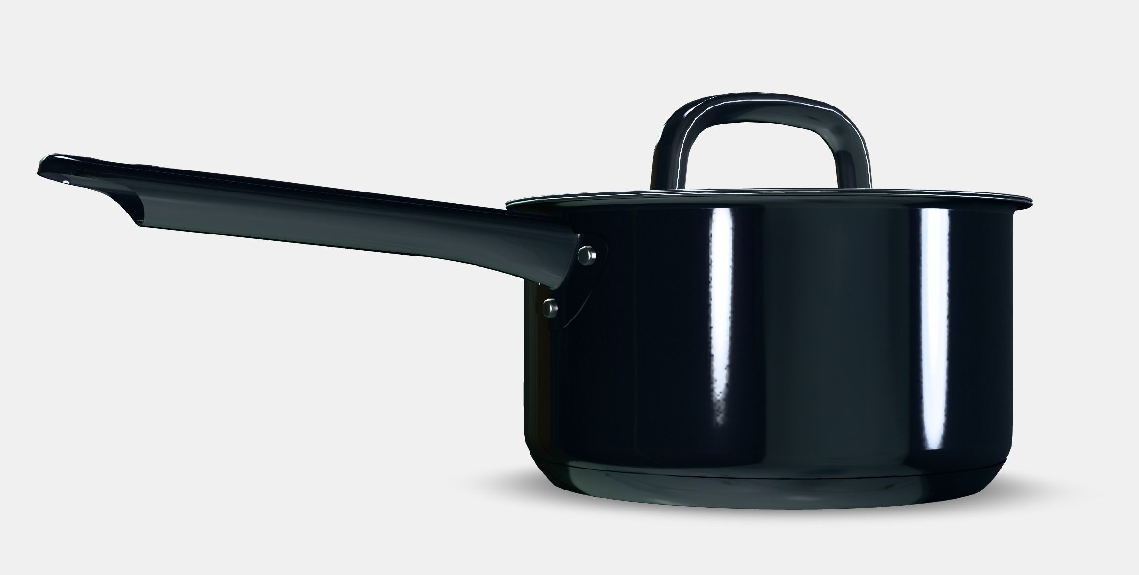 IKEA 365 casserole with lid Low-poly 3D model_2