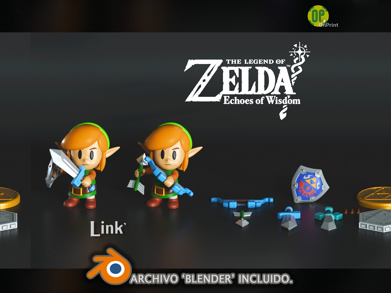 ZELDA - LINK - Echoes of Wisdom - 3D Printable Pack1 3D print model_6
