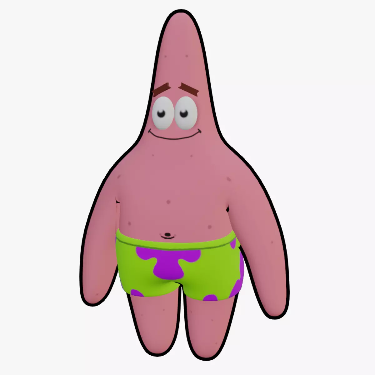 PATRICK STAR 3D Low-poly 3D model