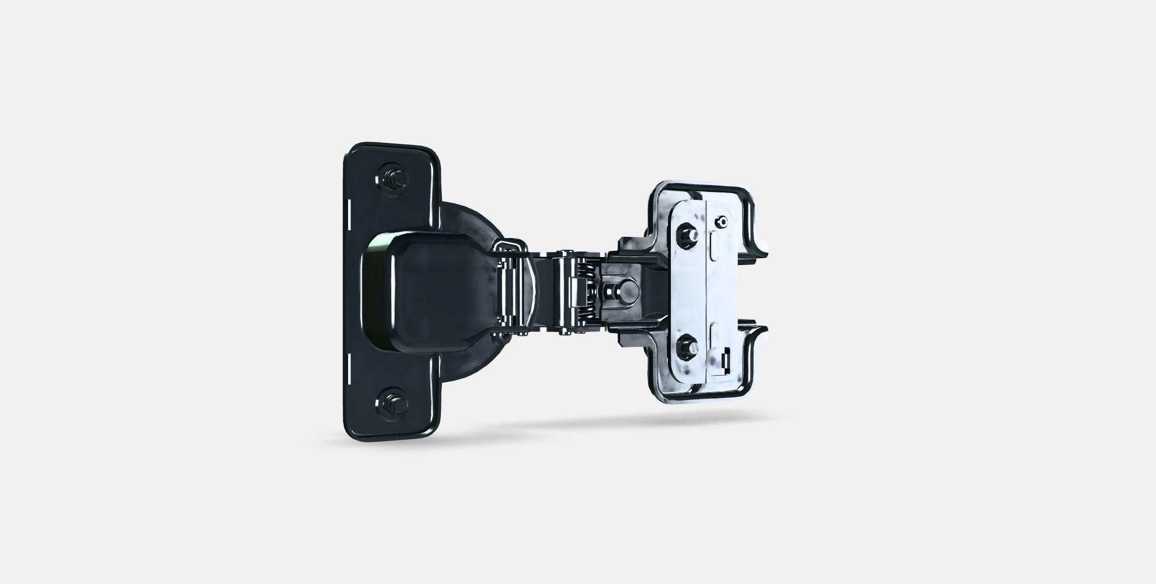 HJALPA Standard hinge Low-poly 3D model_16