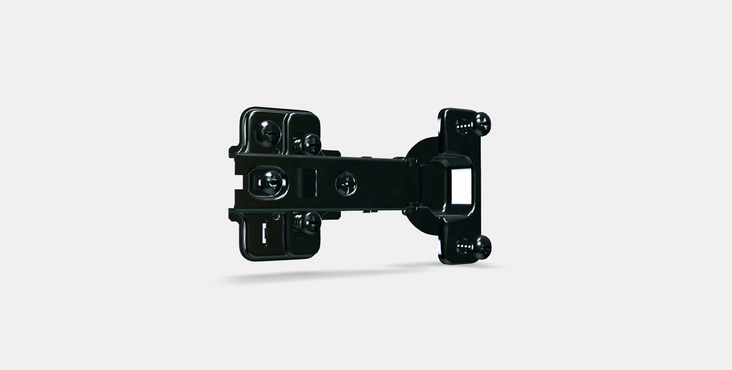 HJALPA Standard hinge Low-poly 3D model_3