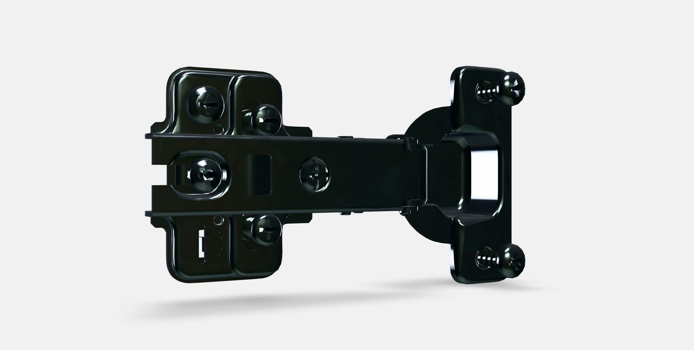 HJALPA Standard hinge Low-poly 3D model_8