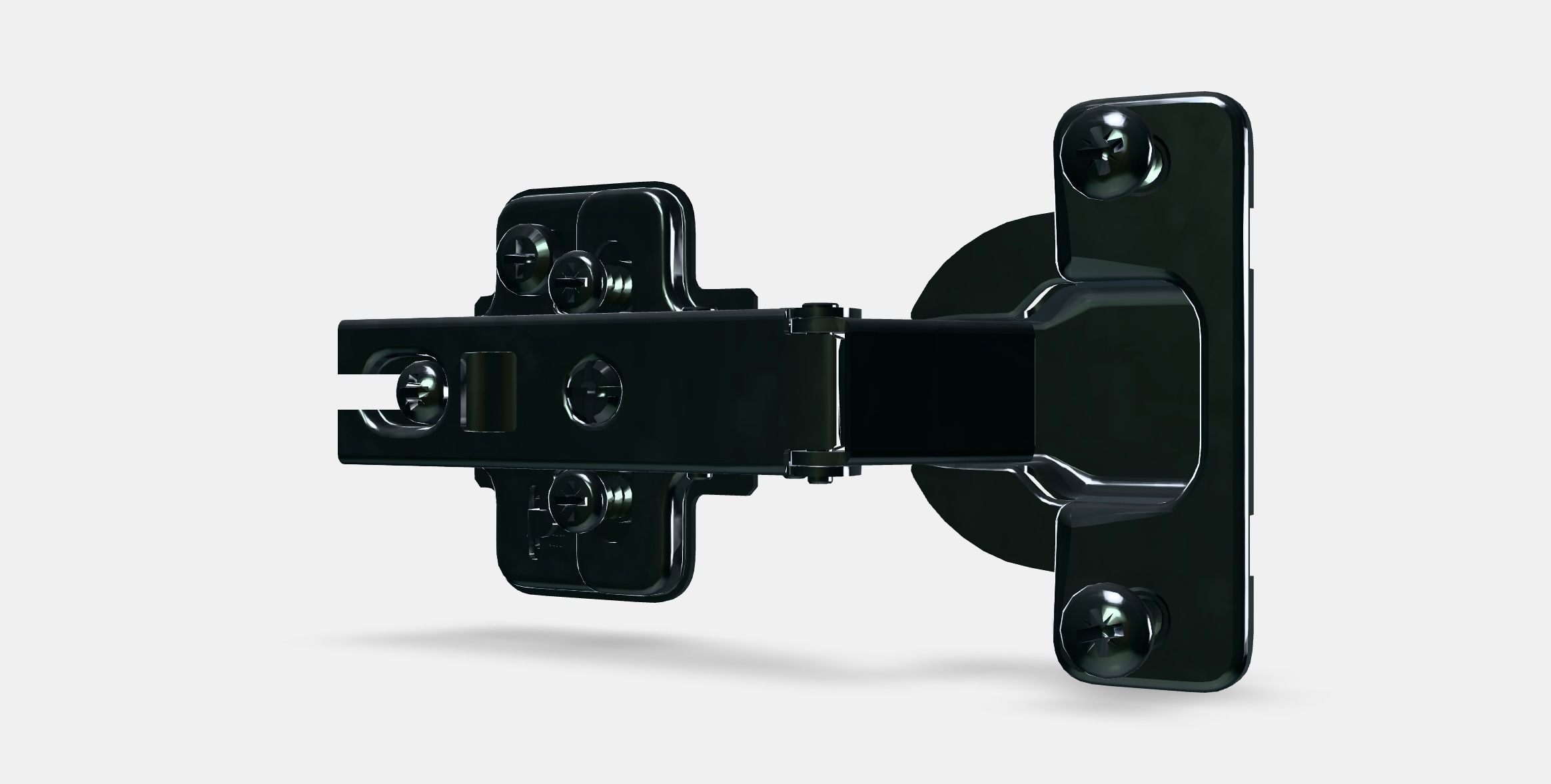 HJALPA Standard hinge Low-poly 3D model_13