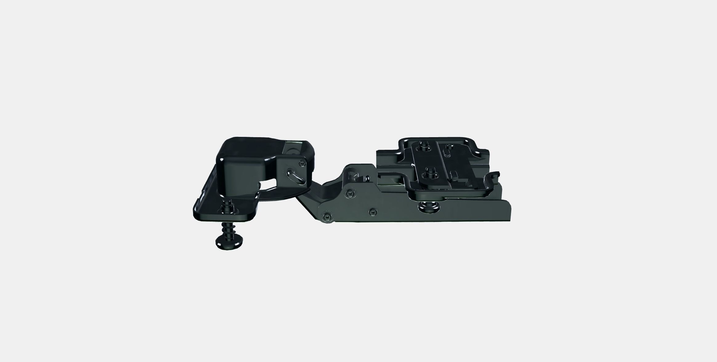 HJALPA Standard hinge Low-poly 3D model_6