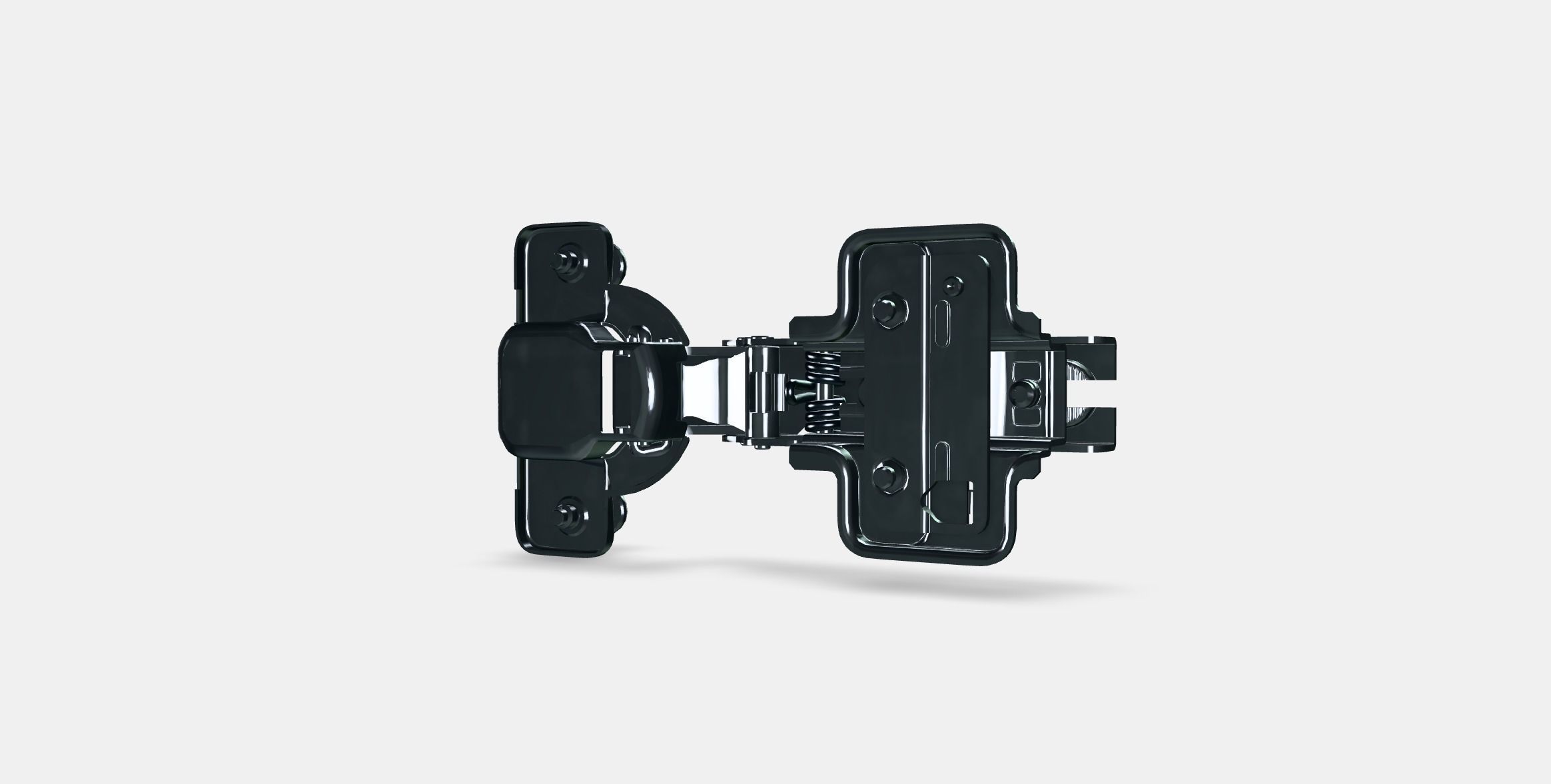 HJALPA Standard hinge Low-poly 3D model_4