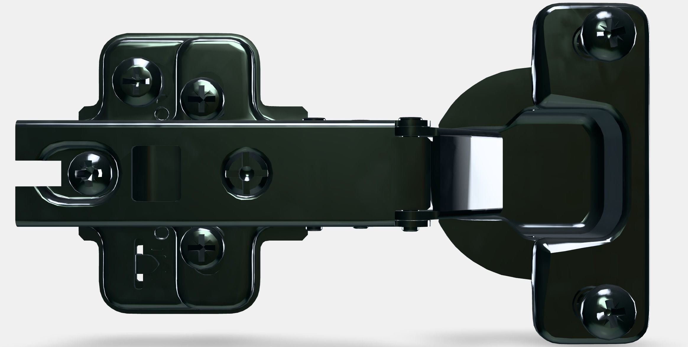 HJALPA Standard hinge Low-poly 3D model_11