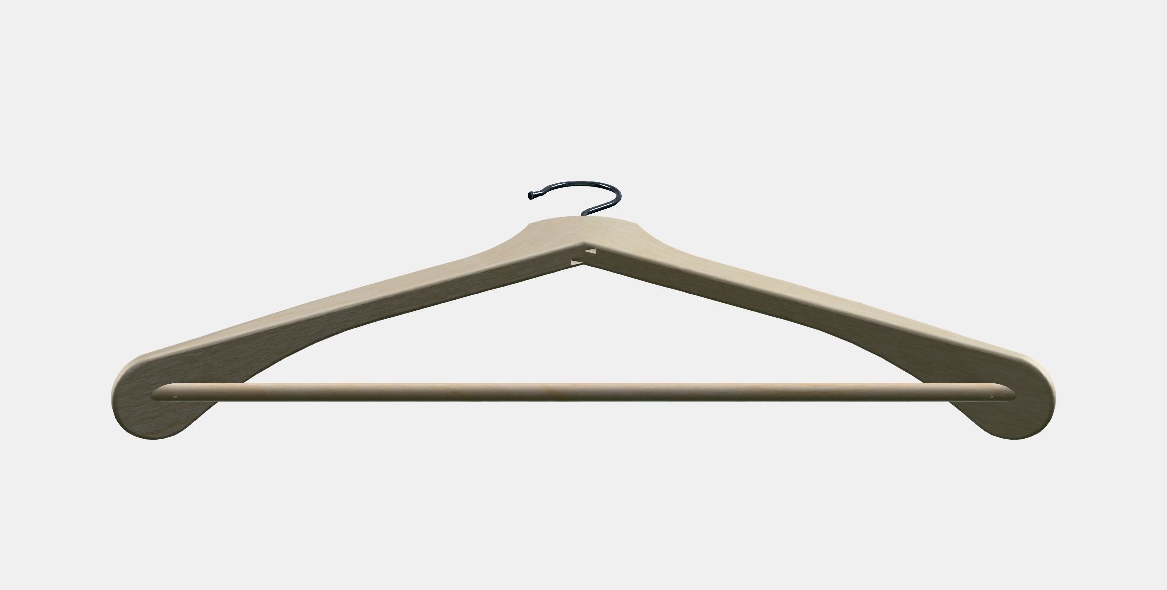 BUMERANG clothes hanger Low-poly 3D model_8