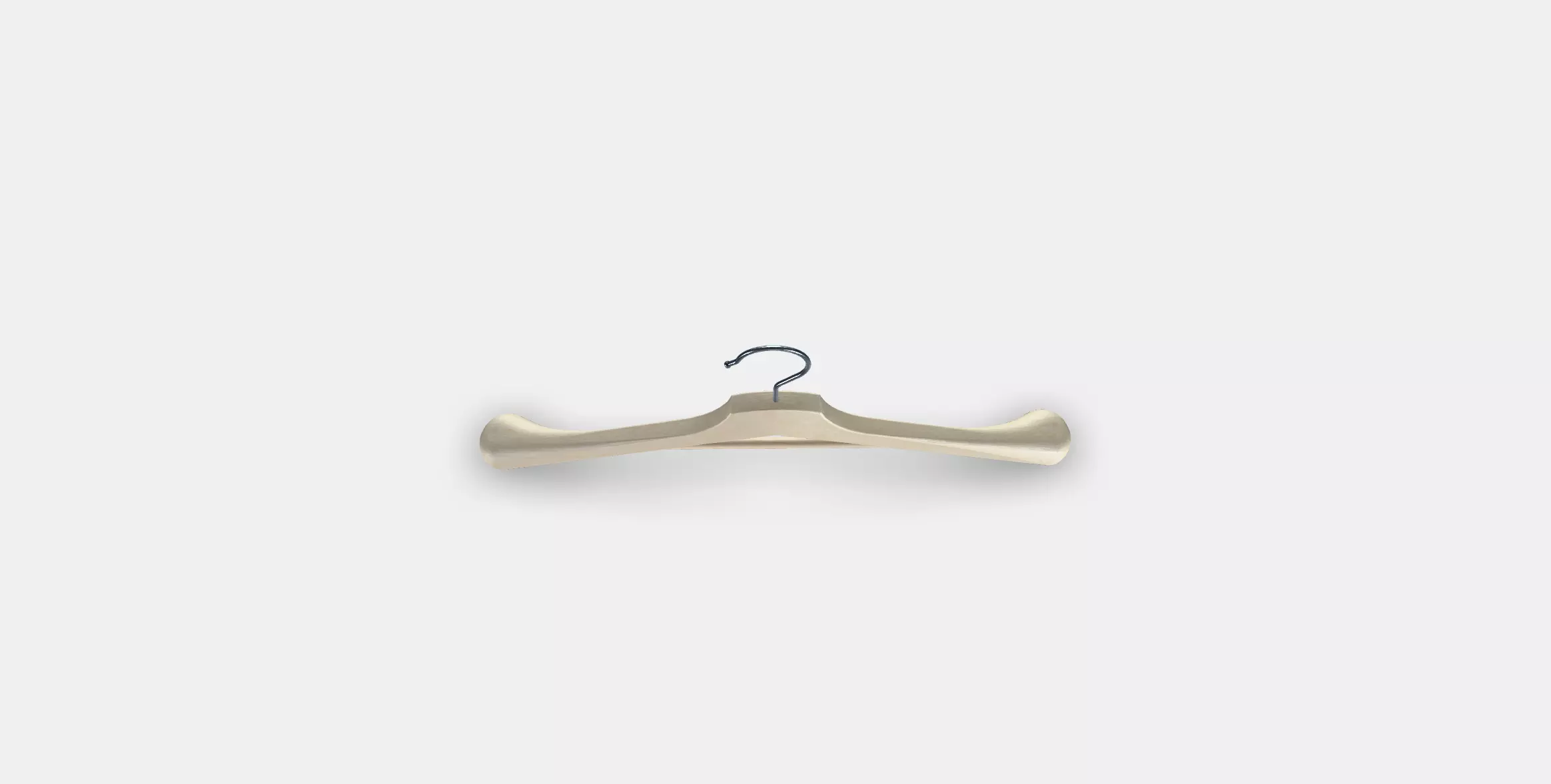 BUMERANG clothes hanger Low-poly 3D model_0